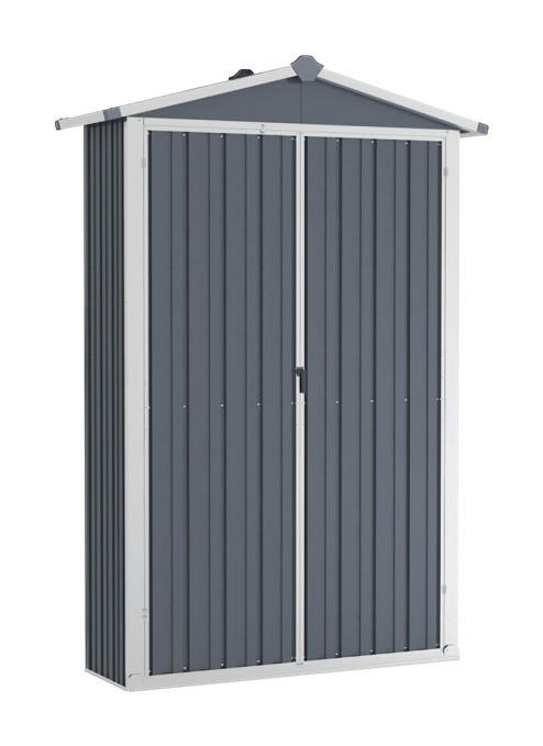 vidaXL Gerätehaus grau B/H: ca. 116x175 cm
