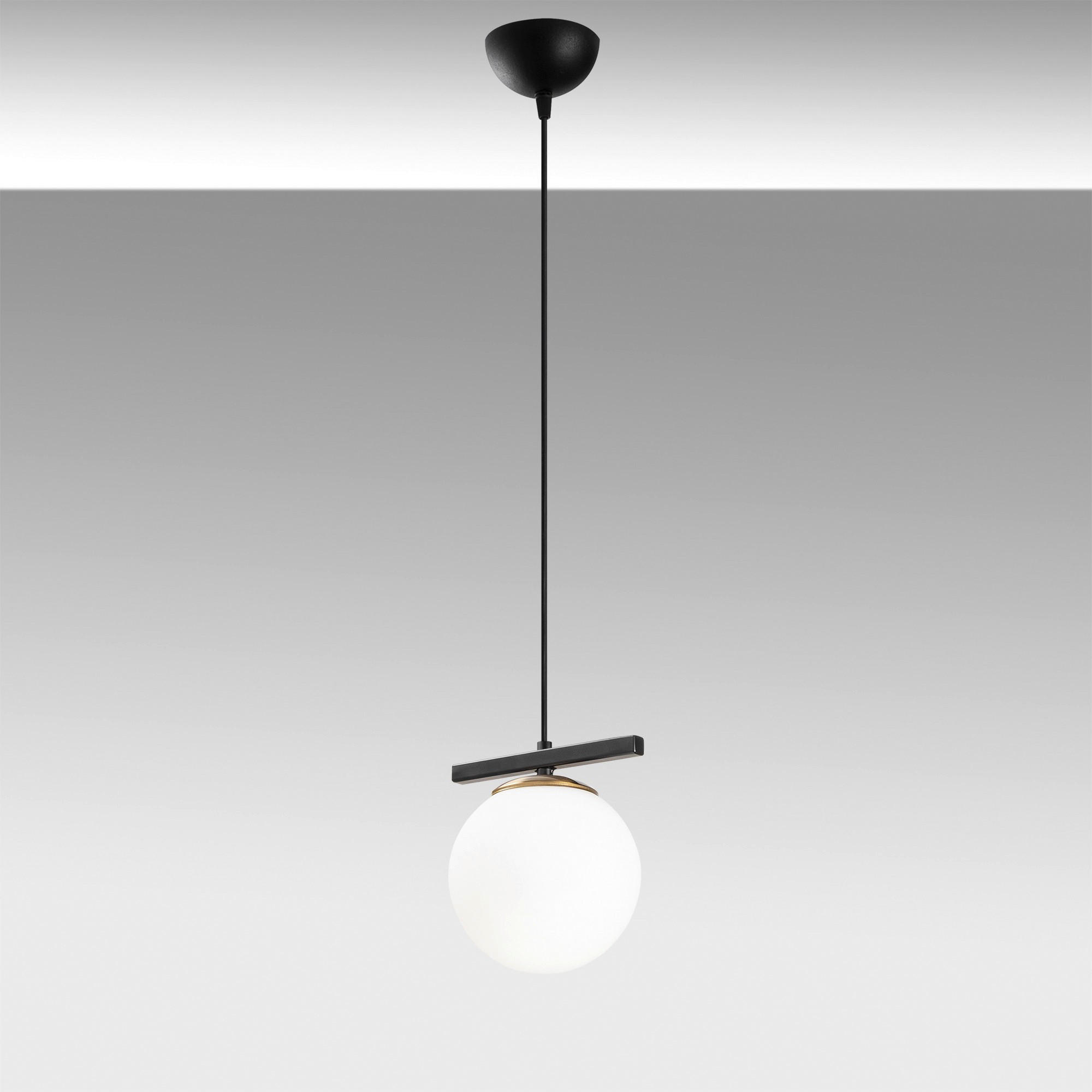 Thumbnail - Opviq Pendelleuchte Uzum weiß schwarz Metall B/H/T/L/D: ca. 15x124x15x17x15 cm E27 1 Brennstellen