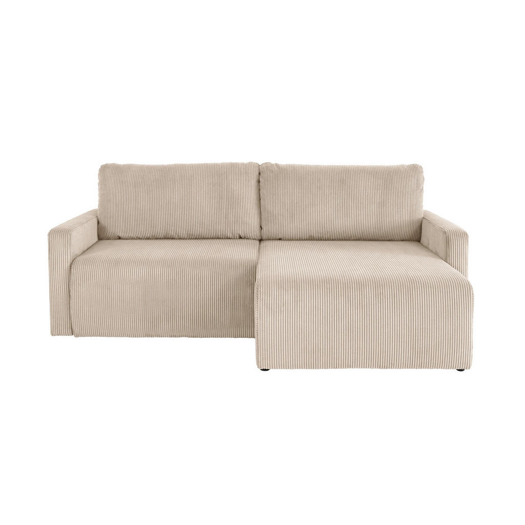 Thumbnail - Ecksofa mit Bettfunktion und Bettkasten Microfaser B/H/T: ca. 227x92x146 cm