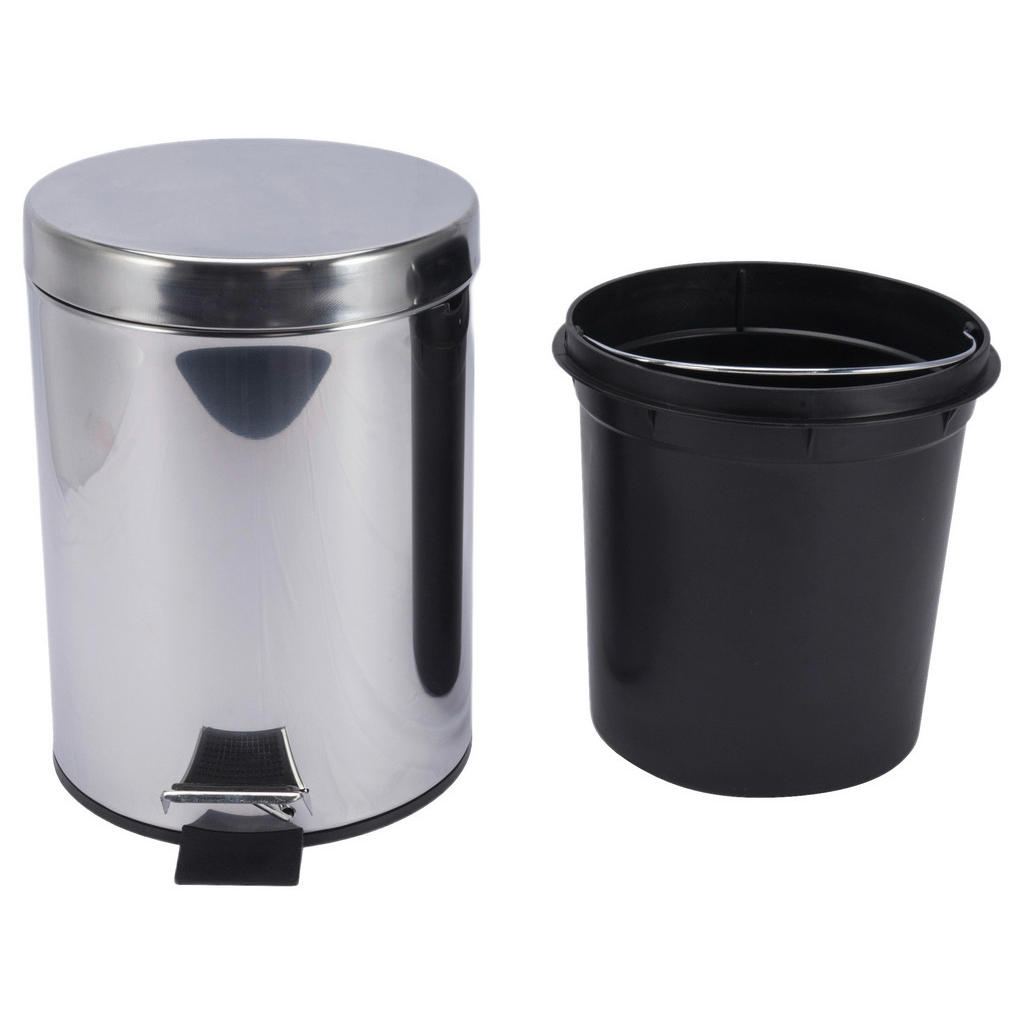 Thumbnail - POCOline Treteimer silber Edelstahl B/H: ca. 20,5x27 cm