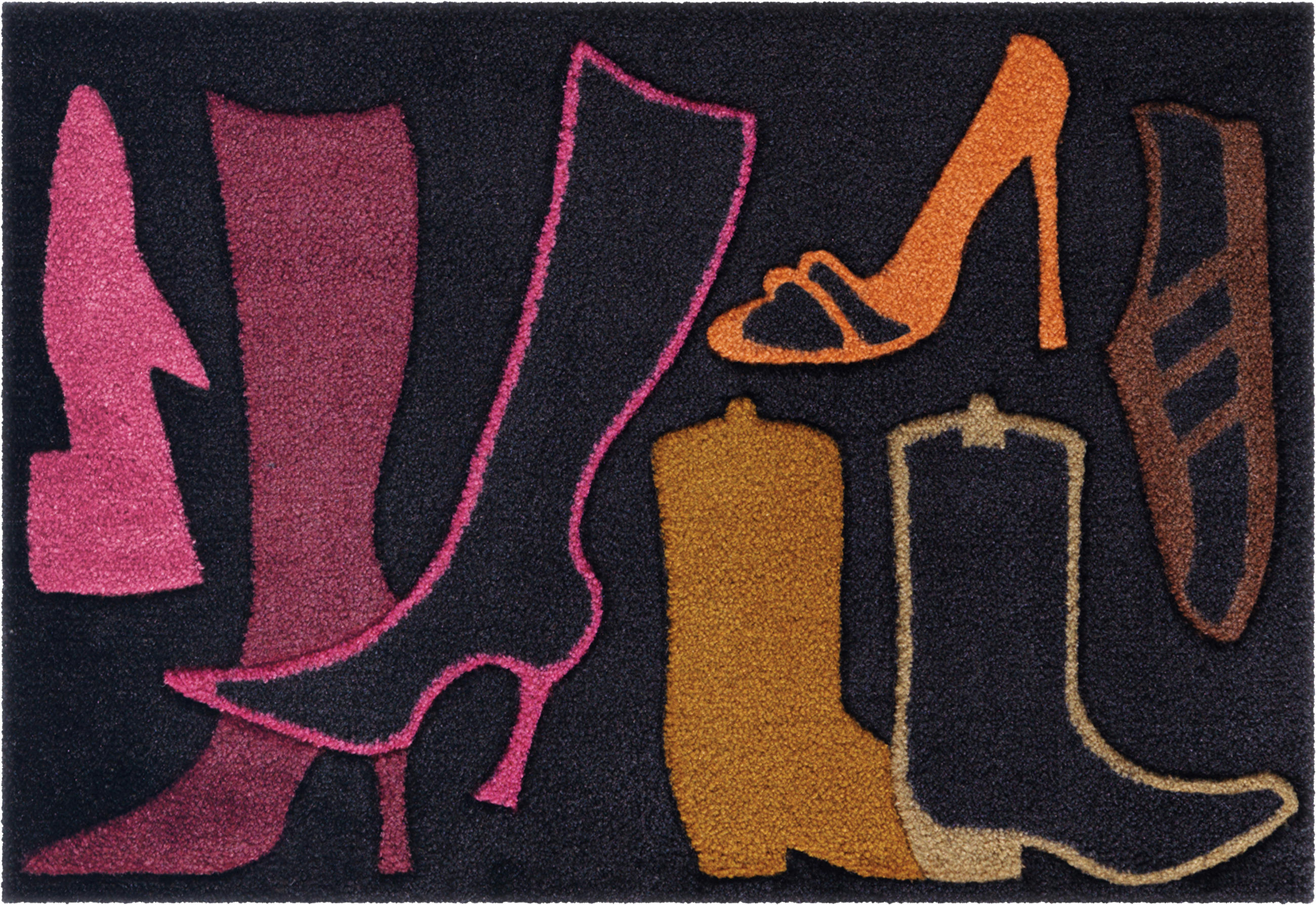 Arte Espina Kurzflorteppich Living Mat 17 orange B/L: ca. 64x168 cm