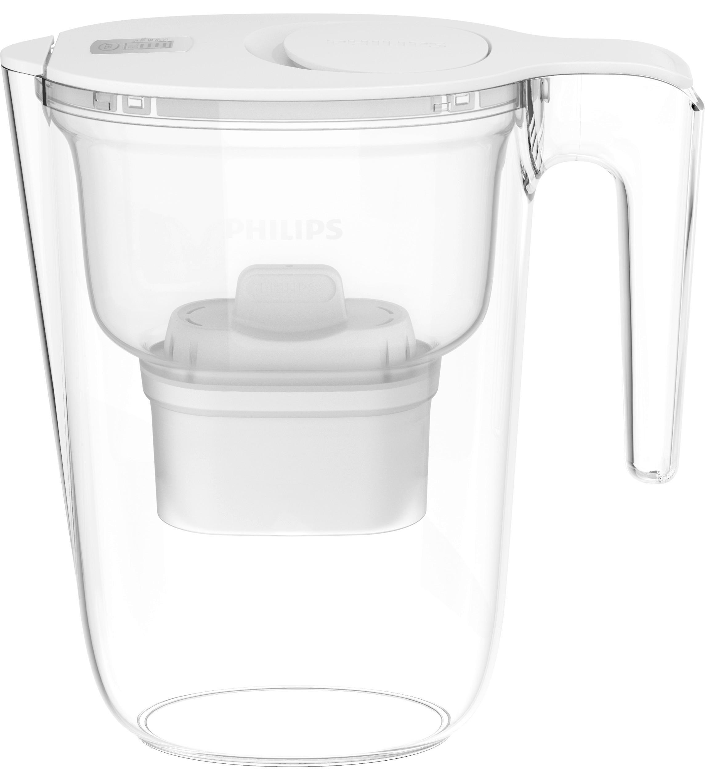 Wasserfilter-Kanne transparent Kunststoff