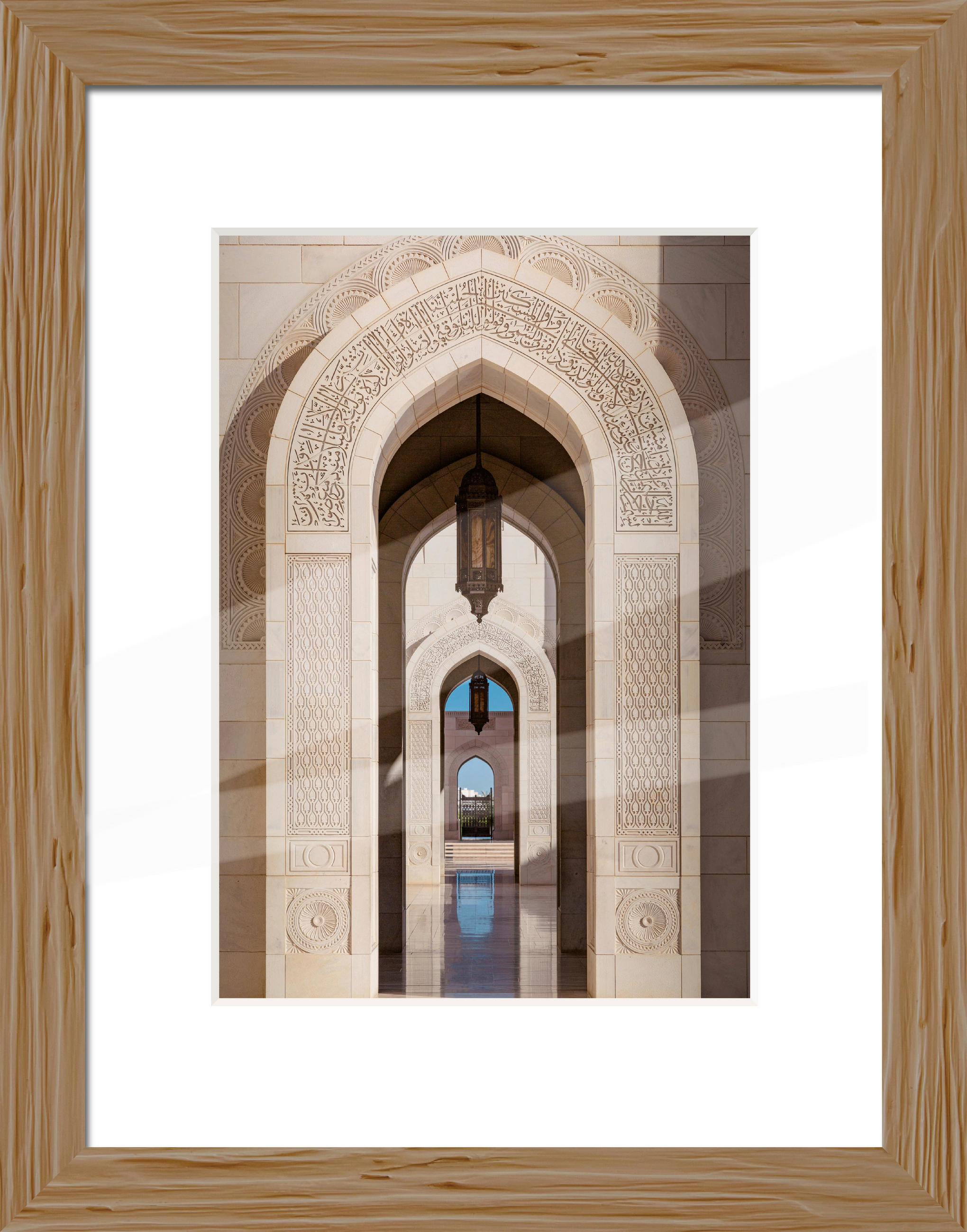 Bilderrahmen natur Holz B/L: ca. 30x40 cm