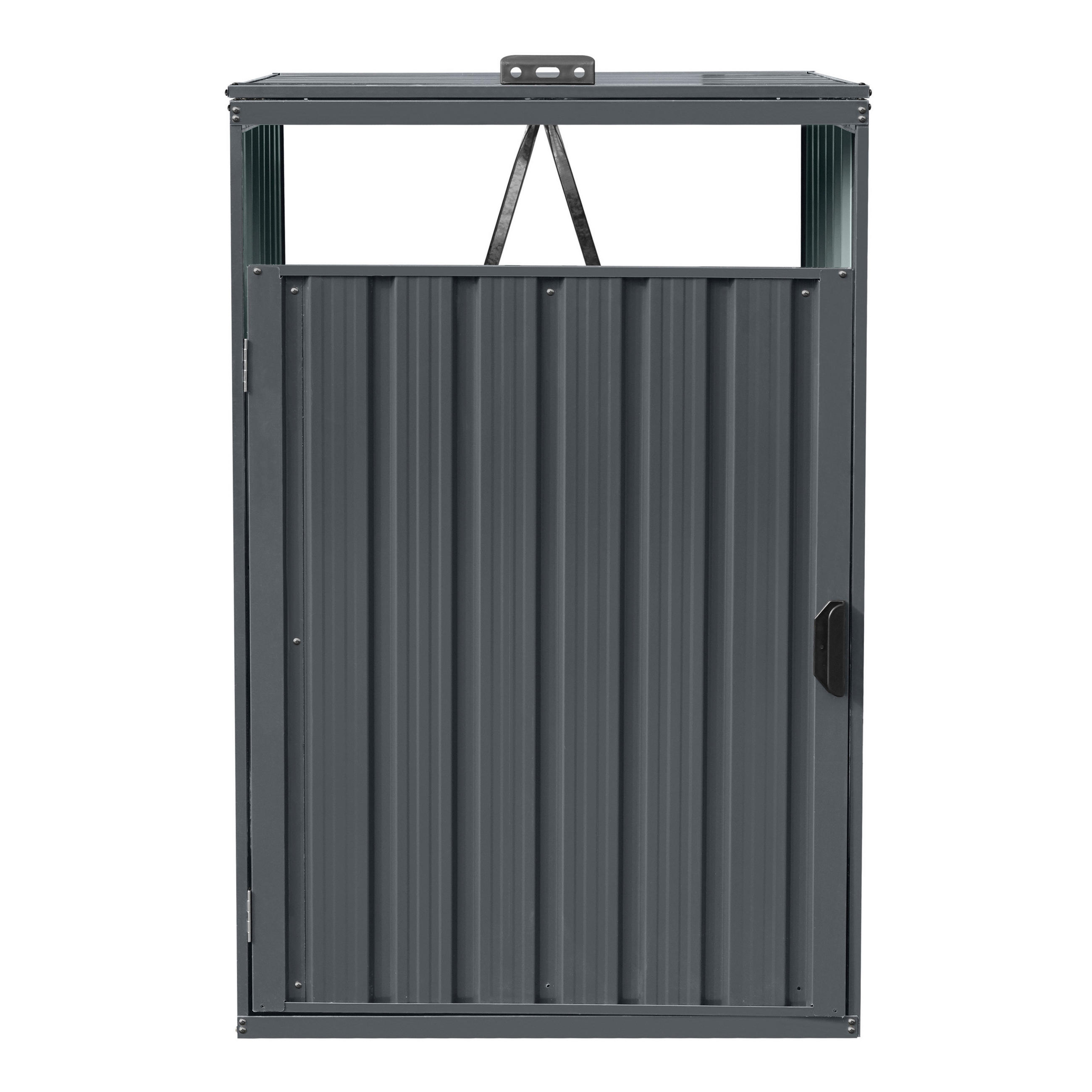 AXI Outdoor Living Mülltonnenbox Owen anthrazit B/H/L: ca. 80x122x80 cm