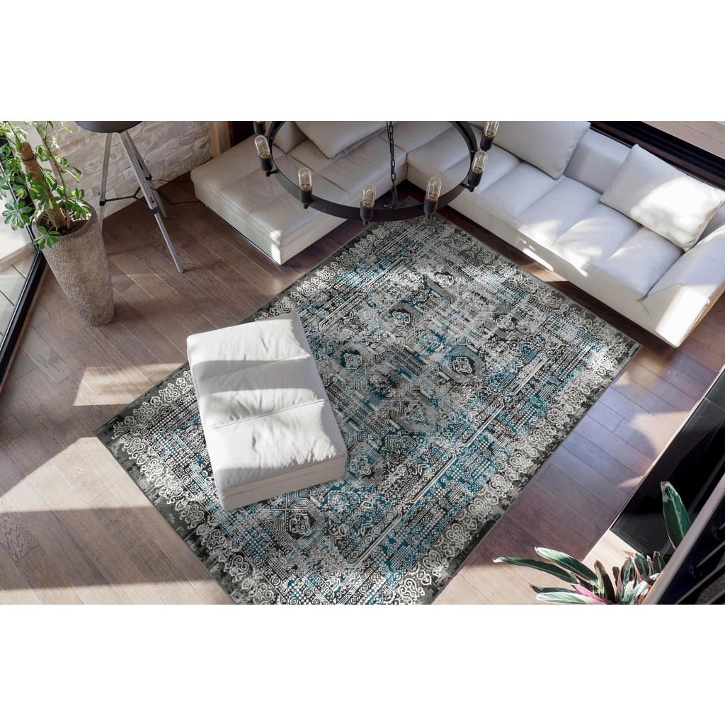 Thumbnail - 360Living Teppich Ariya blau B/L: ca. 120x170 cm