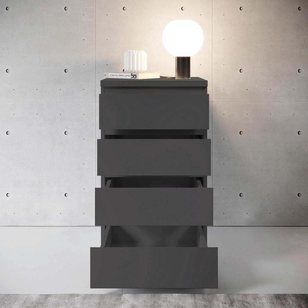 Thumbnail - Nachtkonsole Olli Graphit B/H/T: ca. 45x79x38 cm