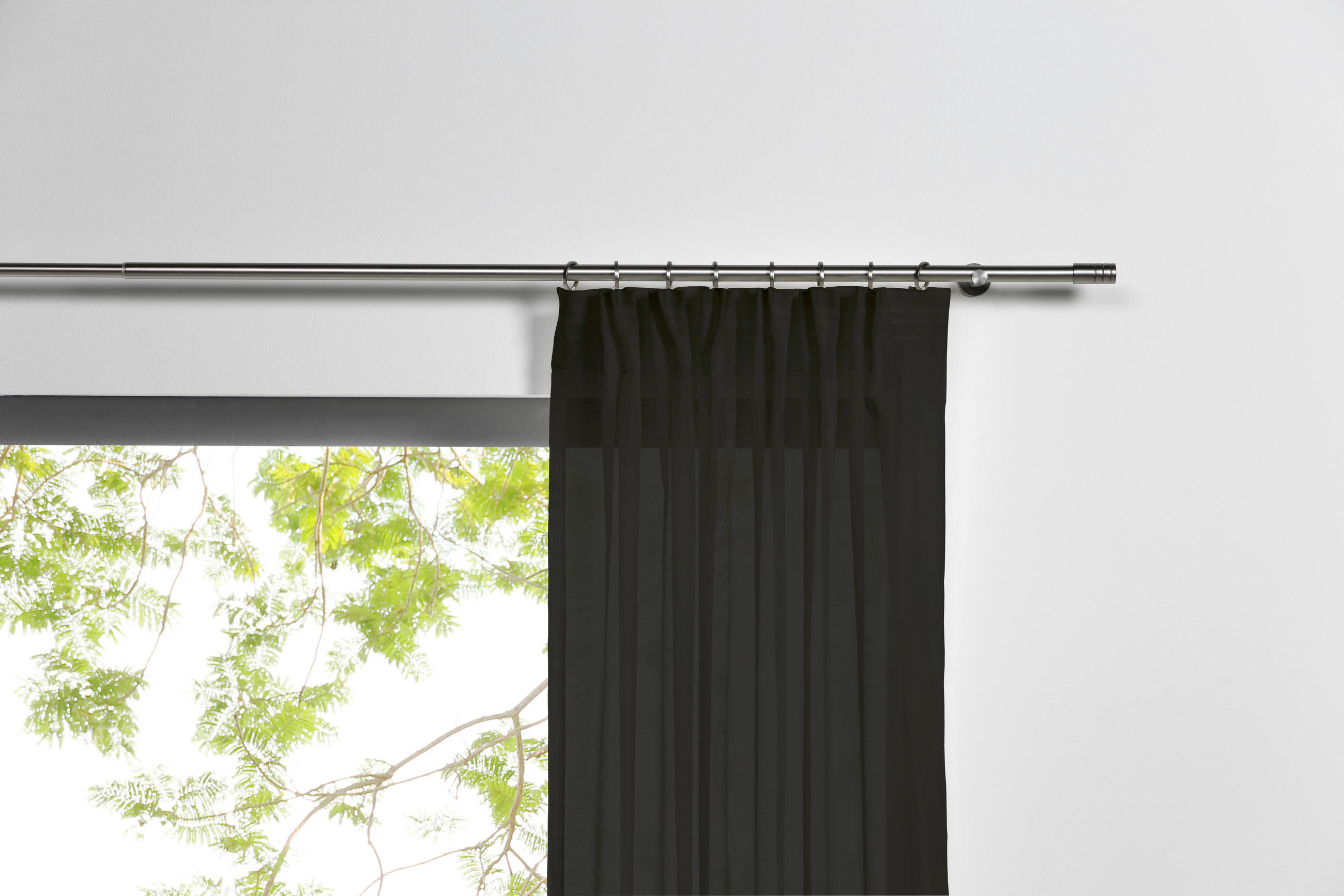 Thumbnail - Kombivorhang 2er Pack Pure schwarz B/L: ca. 135x300 cm