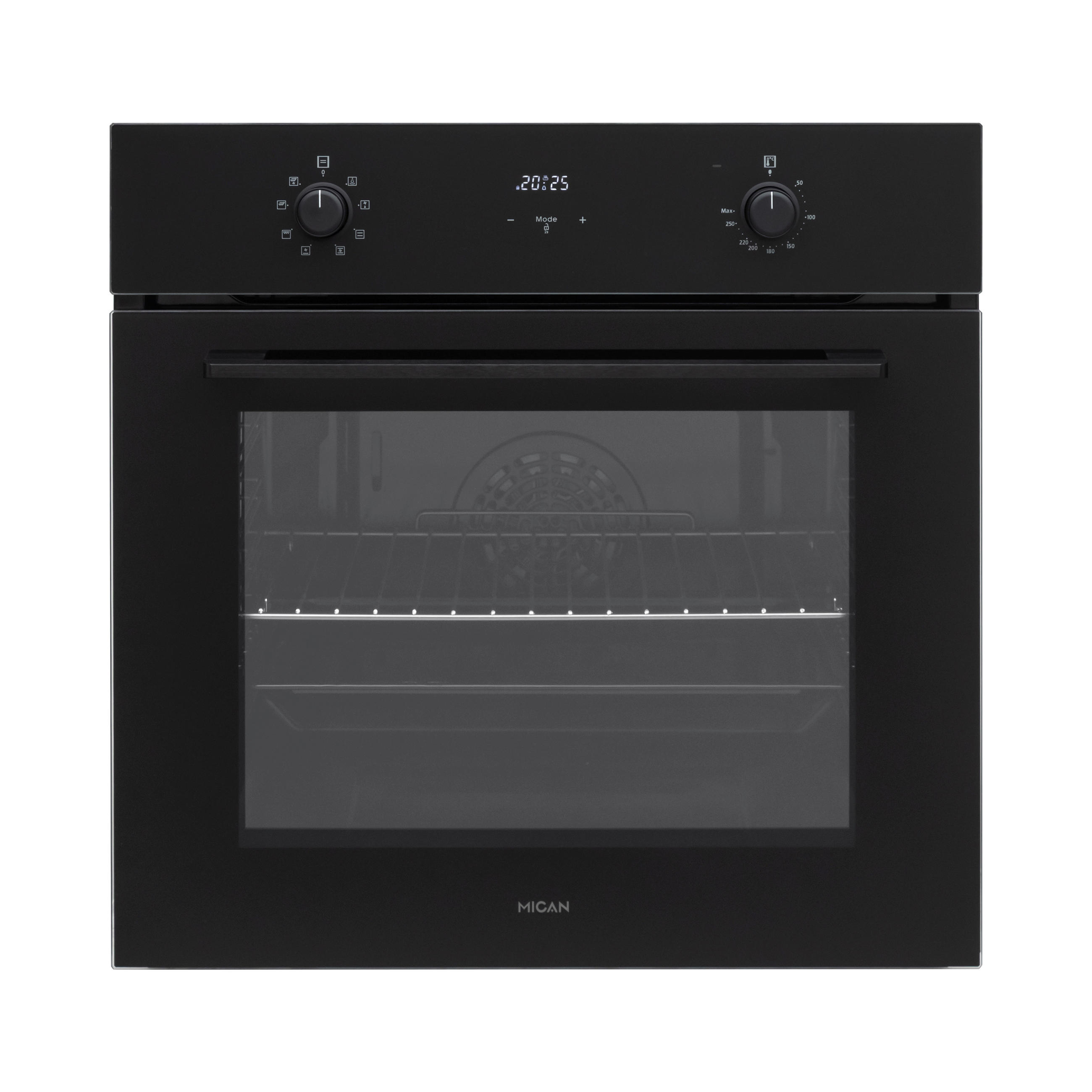 Mican Einbaubackofen BOAHSD65 schwarz Metall B/H/T: ca. 59,5x59,5x57 cm
