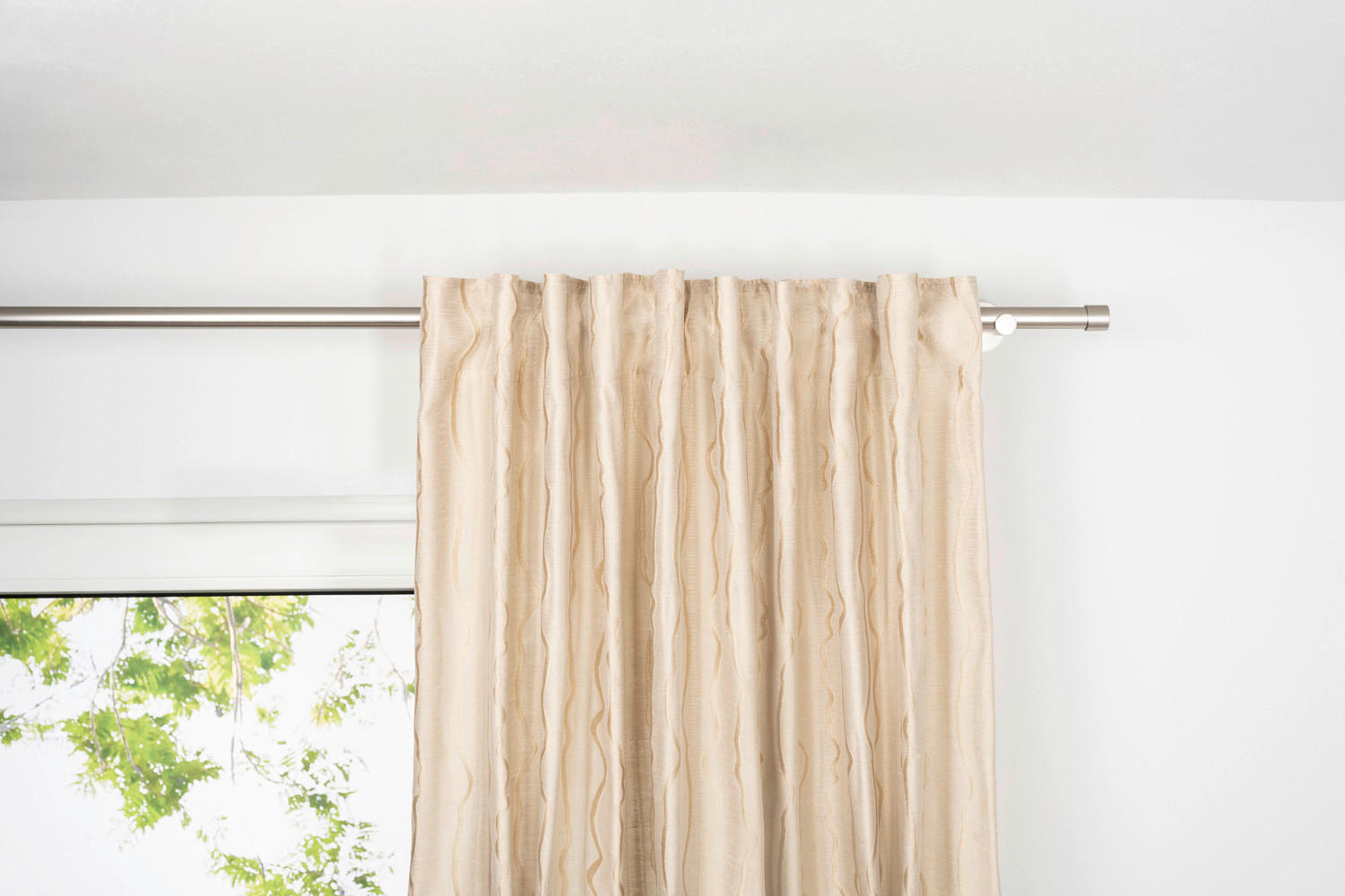 Thumbnail - Kombivorhang STREAM sand B/L: ca. 135x300 cm