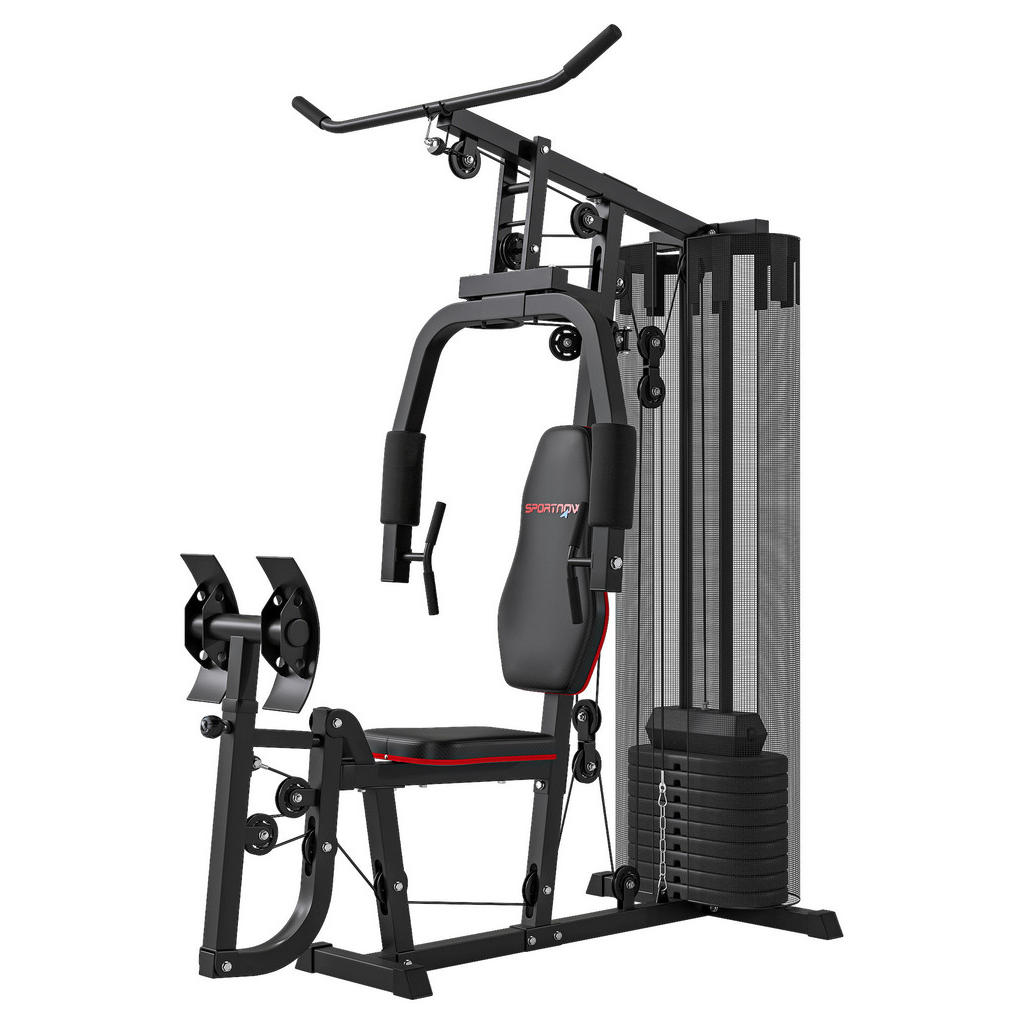 SPORTNOW Kraftstation schwarz Kunstleder B/H/L: ca. 108x200x160 cm