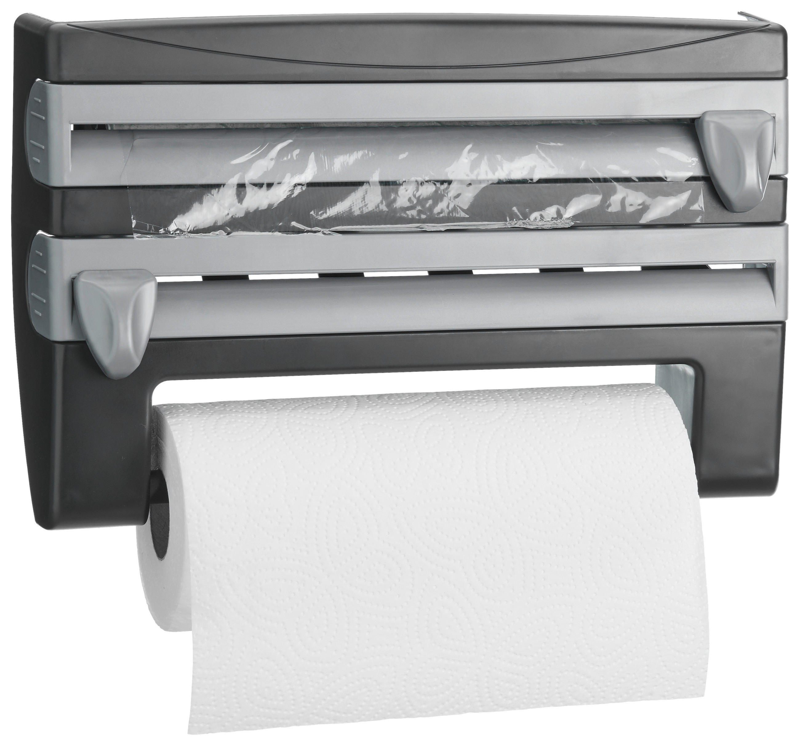 POCOline Küchenrollenhalter schwarz Kunststoff B/H/L: ca. 25x10x39 cm