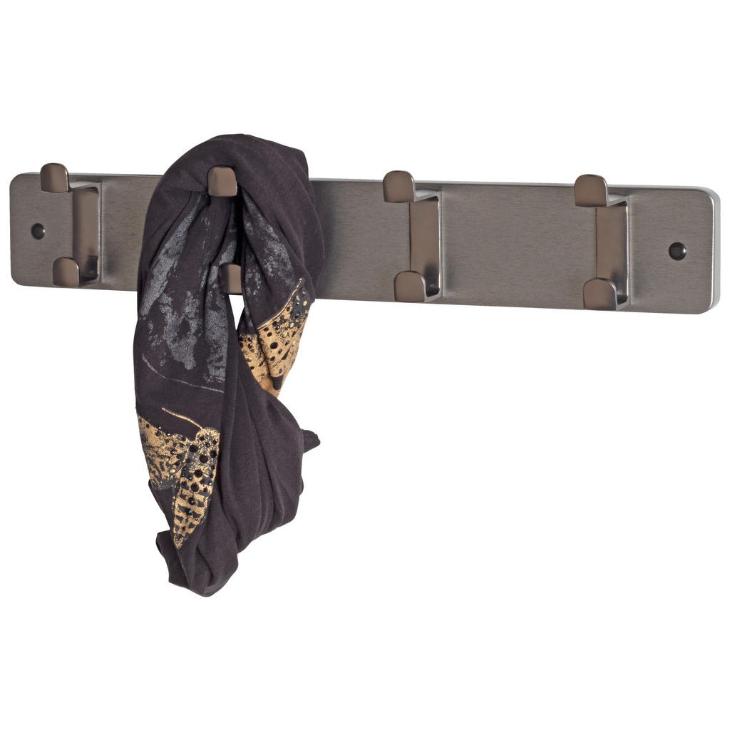 Thumbnail - Garderobenleiste grau Metall B/H/T: ca. 45x7x6 cm