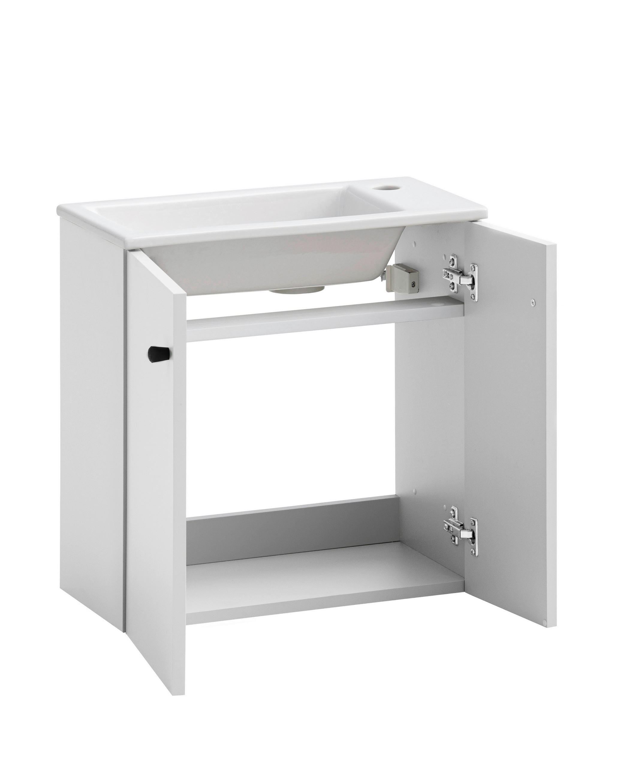 Thumbnail - Waschbeckenunterschrank Ebba weiß B/H/T: ca. 50x51,4x25 cm