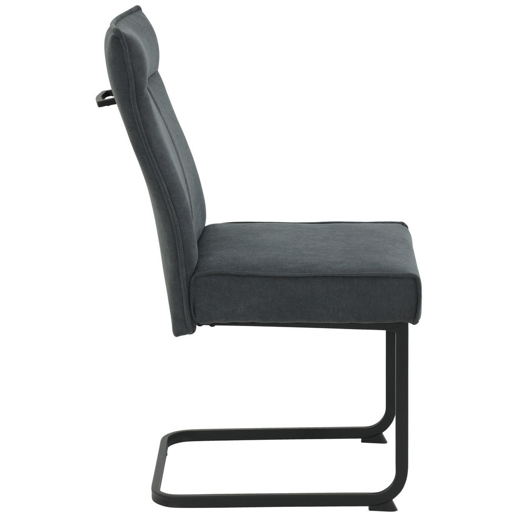 Thumbnail - Schwingstuhl Nina anthrazit Webstoff B/H/T: ca. 48x97x68 cm