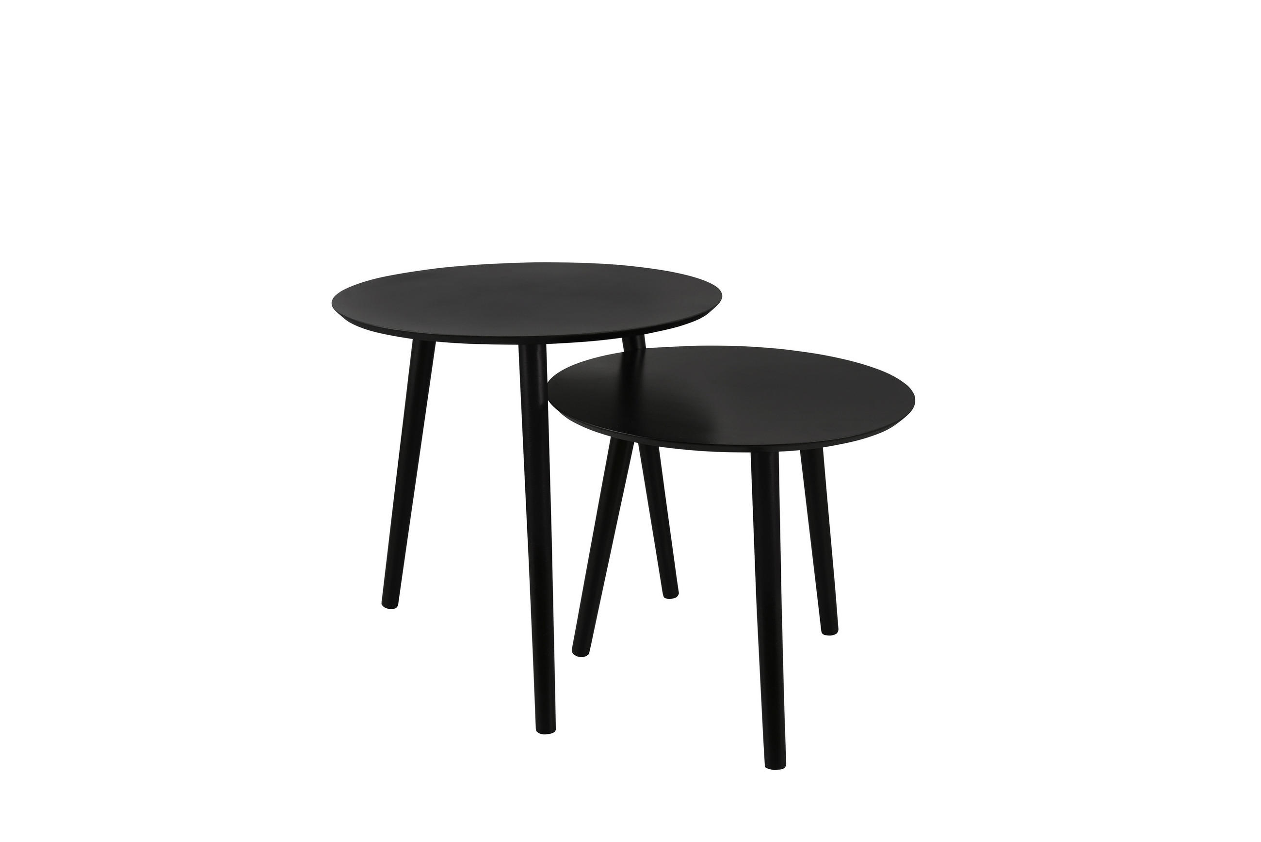 Beistelltisch Vilma schwarz H/D: ca. 50x50 cm