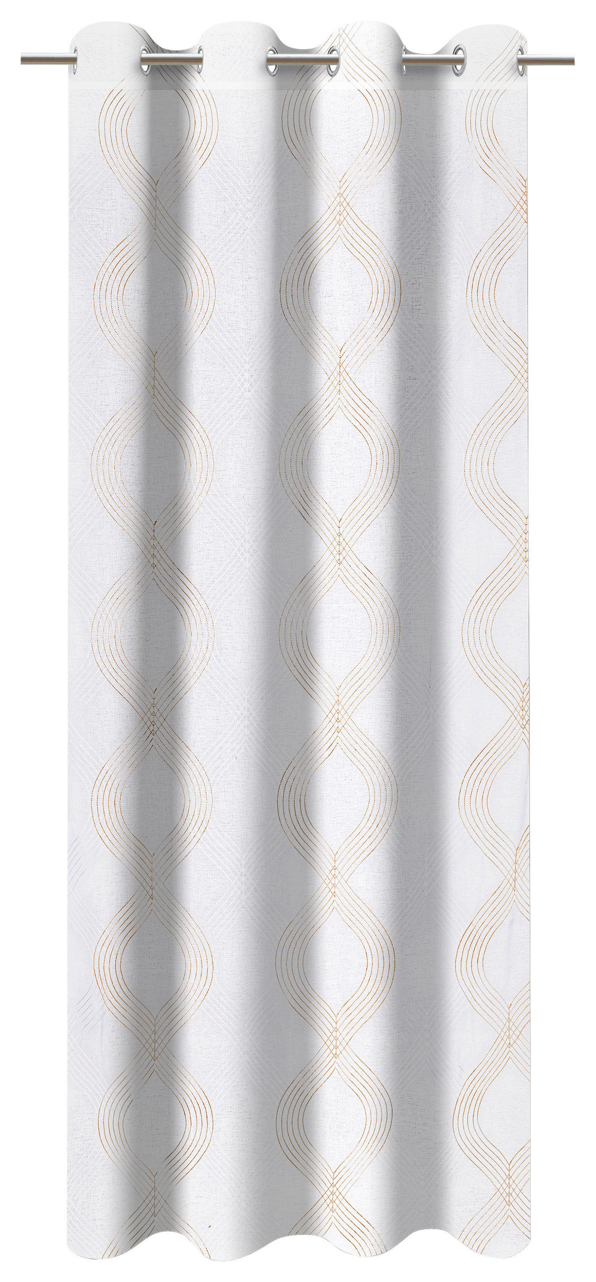 Thumbnail - Ösenvorhang Nele weiß B/L: ca. 135x245 cm