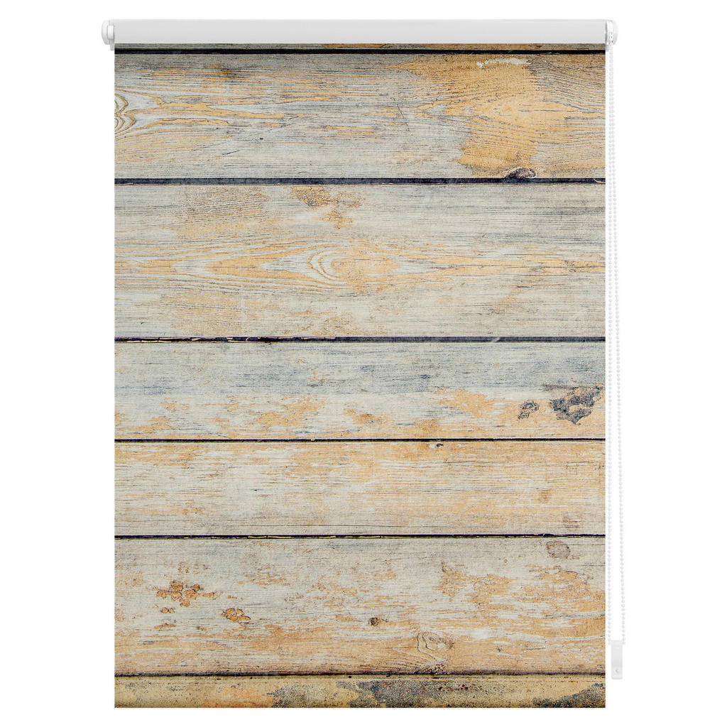 Thumbnail - LICHTBLICK Rollo Bretter Shabby braun B/L: ca. 70x150 cm