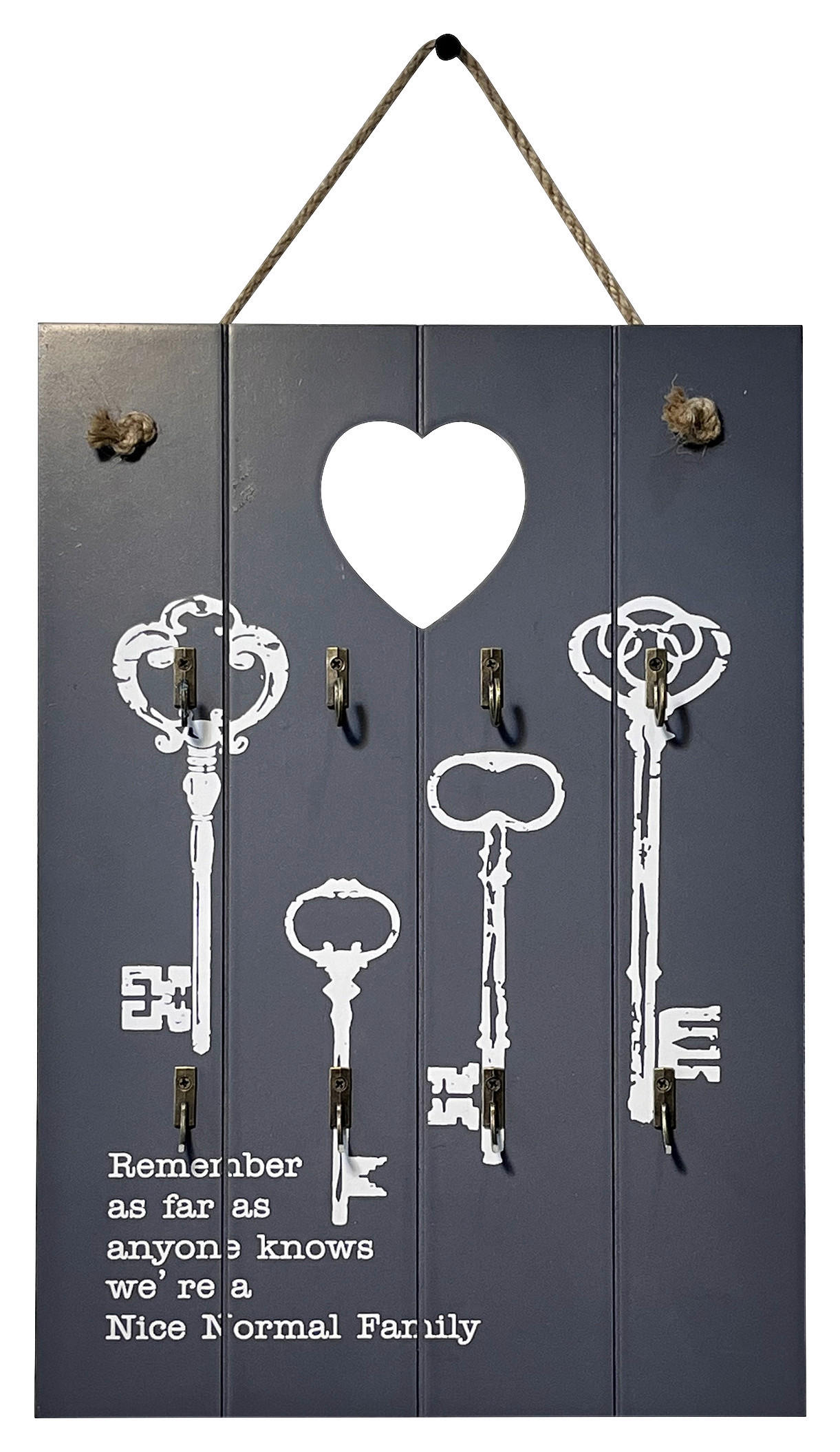 Thumbnail - Schlüsselkasten Elsa grau B/H/T: ca. 24x34x3 cm