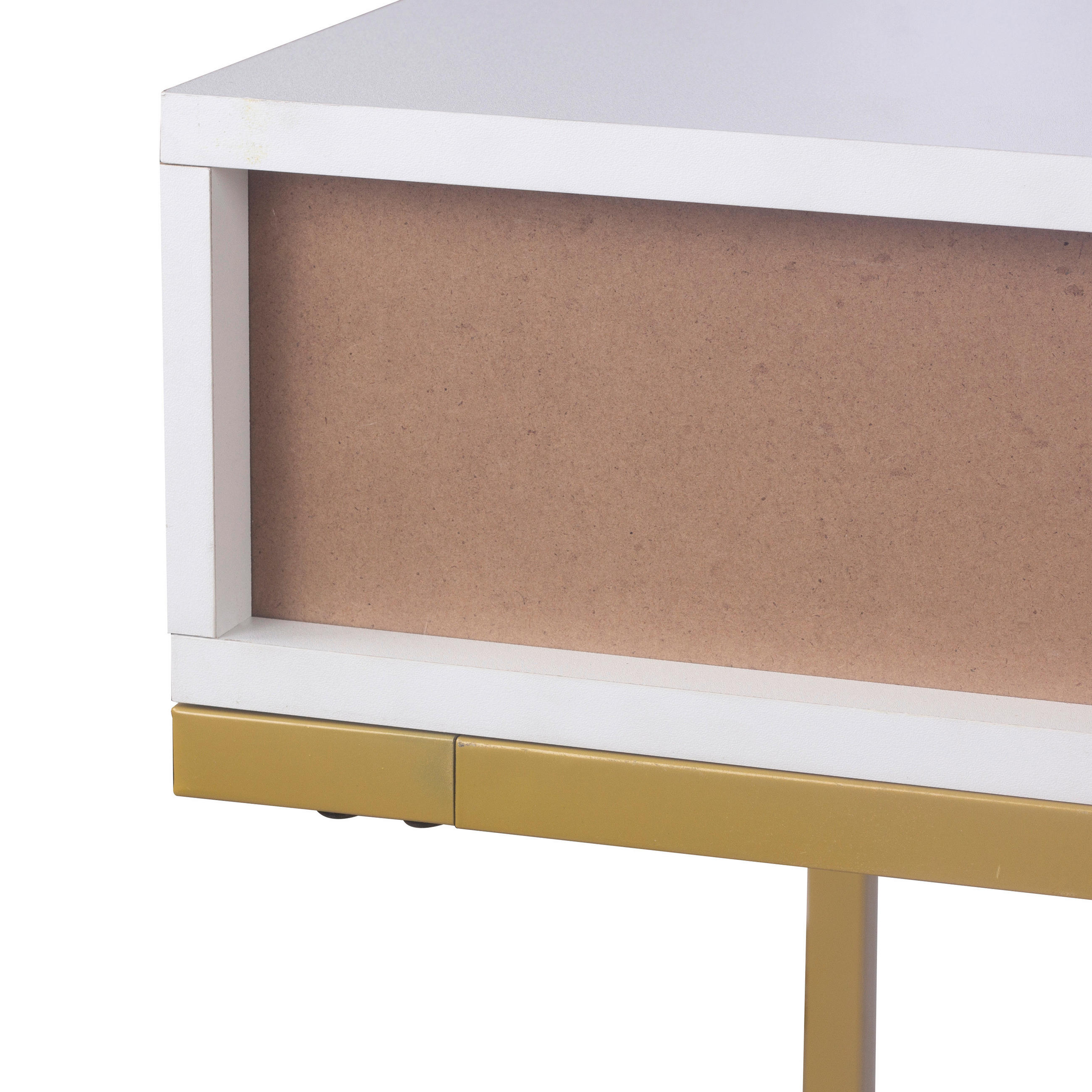 Thumbnail - Schreibtisch Poco Line weiß gold Optik B/H/T: ca. 112x76x52 cm