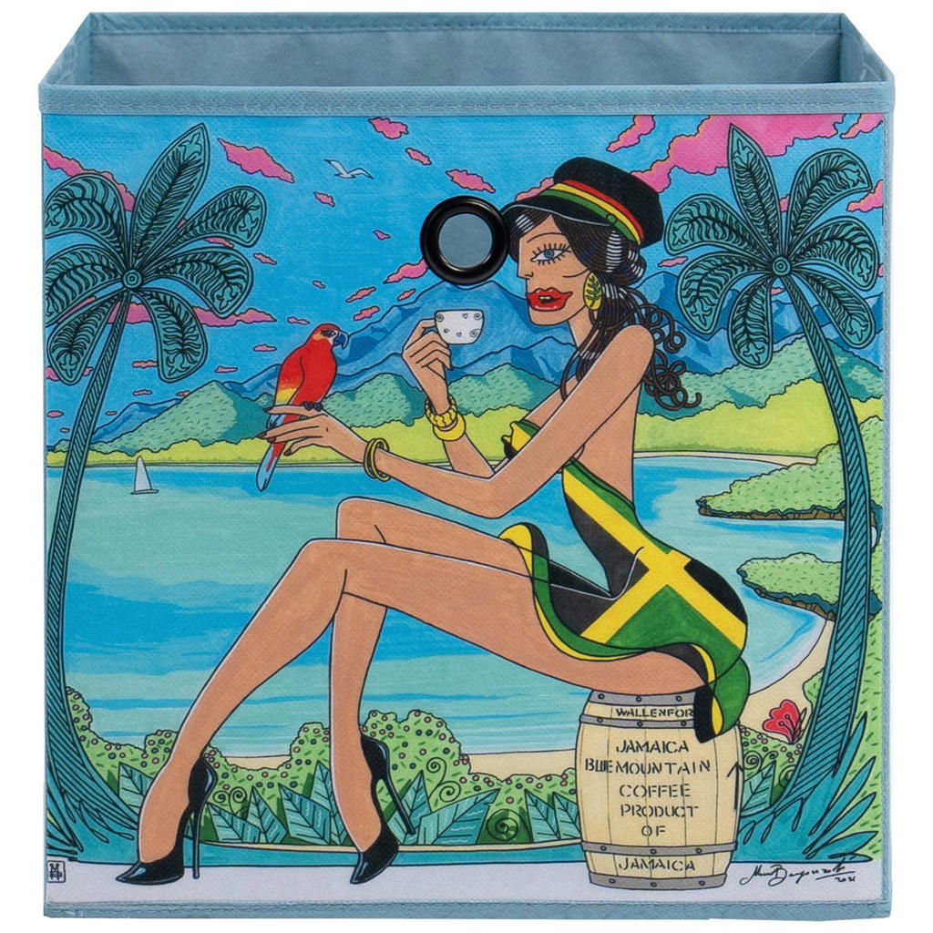 Thumbnail - Stoffbox Stoffbox hellblau B/H/T: ca. 32x32x32 cm