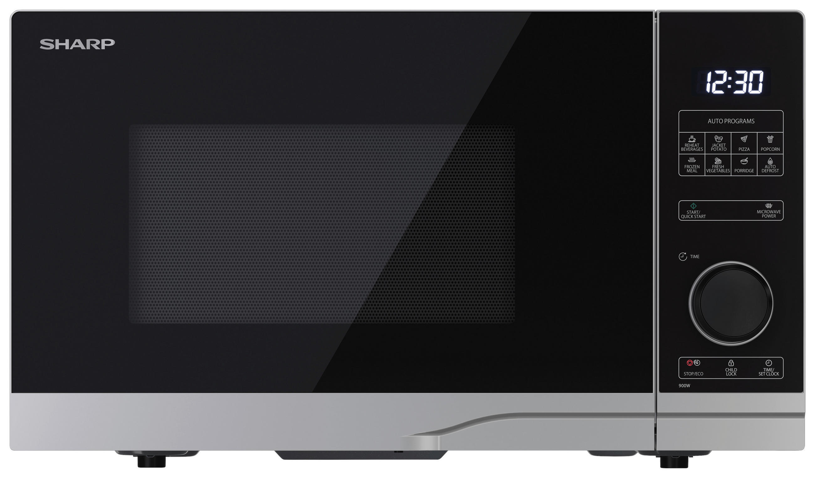 Sharp Mikrowelle YC-PS254AE-S silber Glas B/H/T: ca. 48,3x28,1x40,3 cm