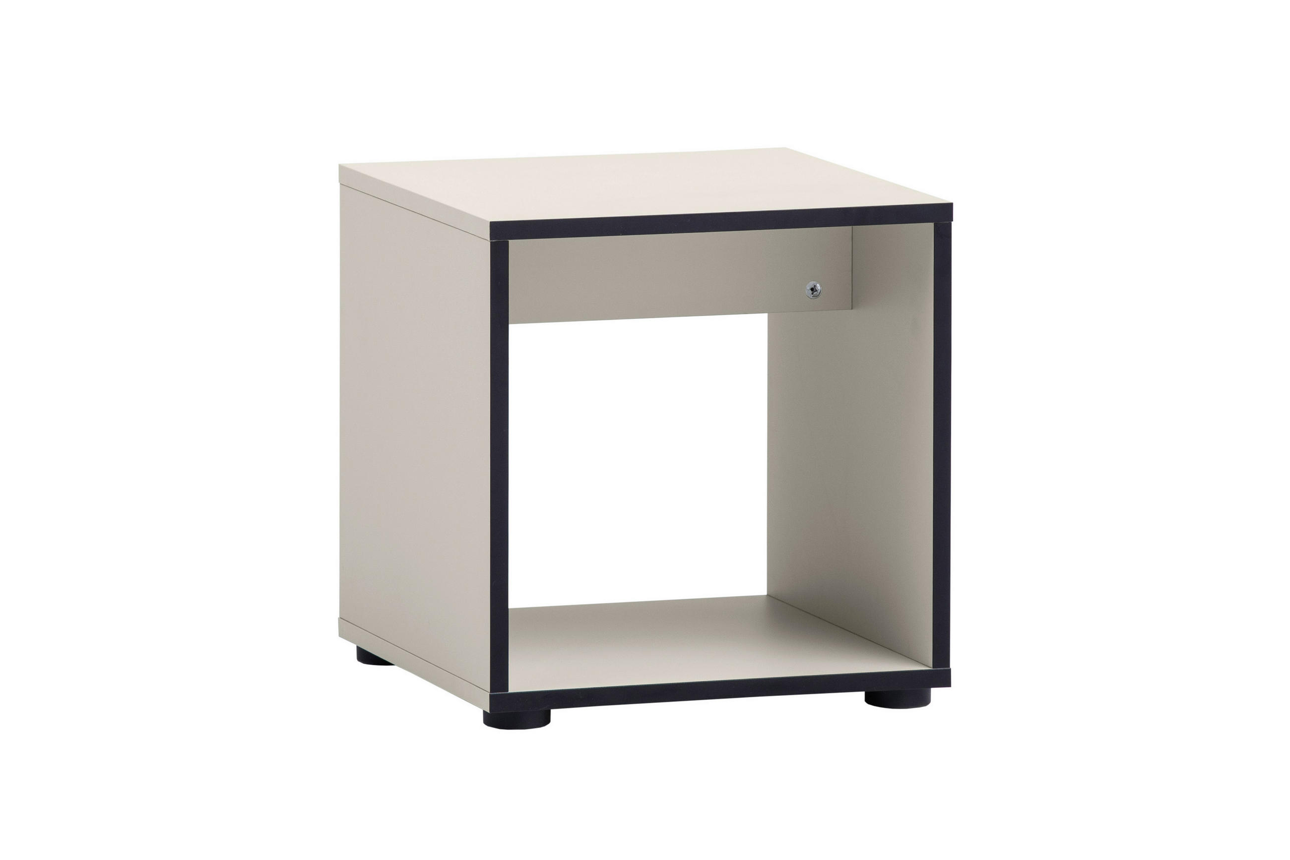 Hocker Edda beige hell B/H/T: ca. 40x42x40 cm
