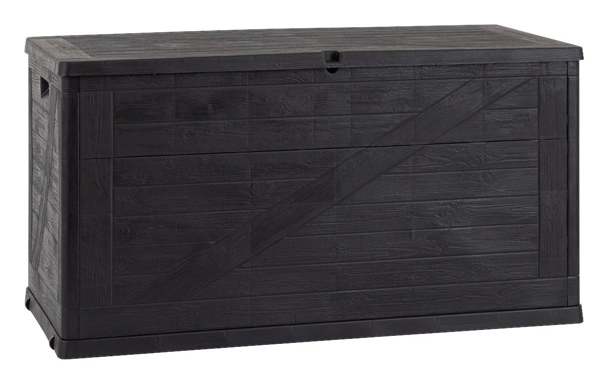 Toomax Aufbewahrungsbox Wood anthrazit Kunststoff B/H/L: ca. 63x56x120 cm