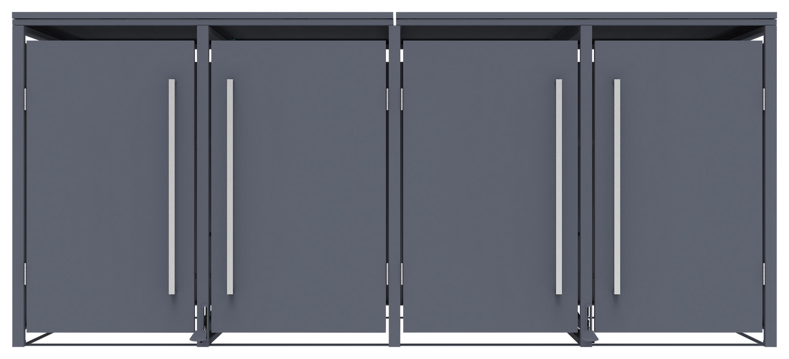 Westmann Mülltonnenbox Pedura anthrazit B/H/L: ca. 265x116x80 cm