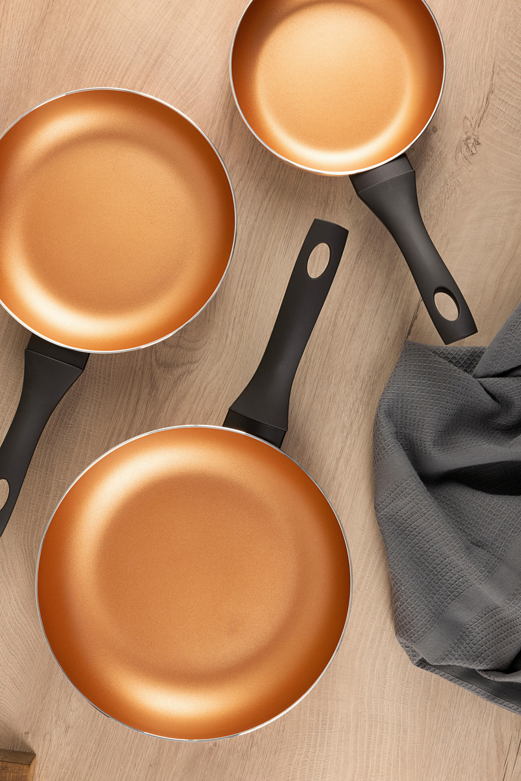 Thumbnail - SAN IGNACIO Pfannen-Set COBRE Kupfer Aluminium 3 tlg.