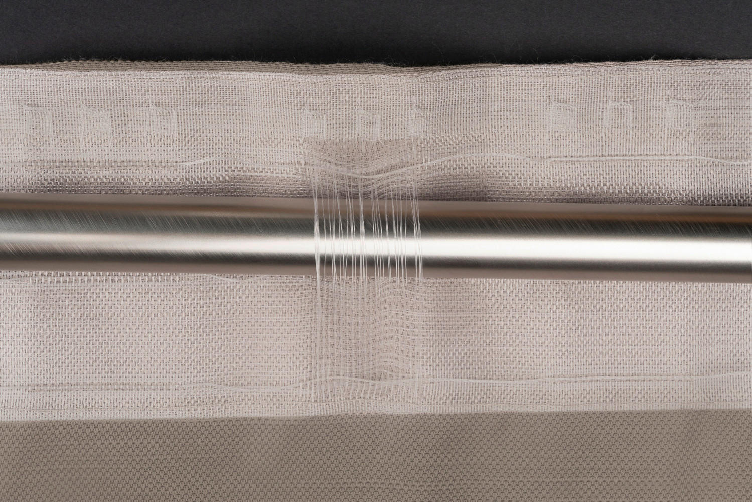 Thumbnail - Kombivorhang 2er Pack Balance taupe B/L: ca. 135x245 cm