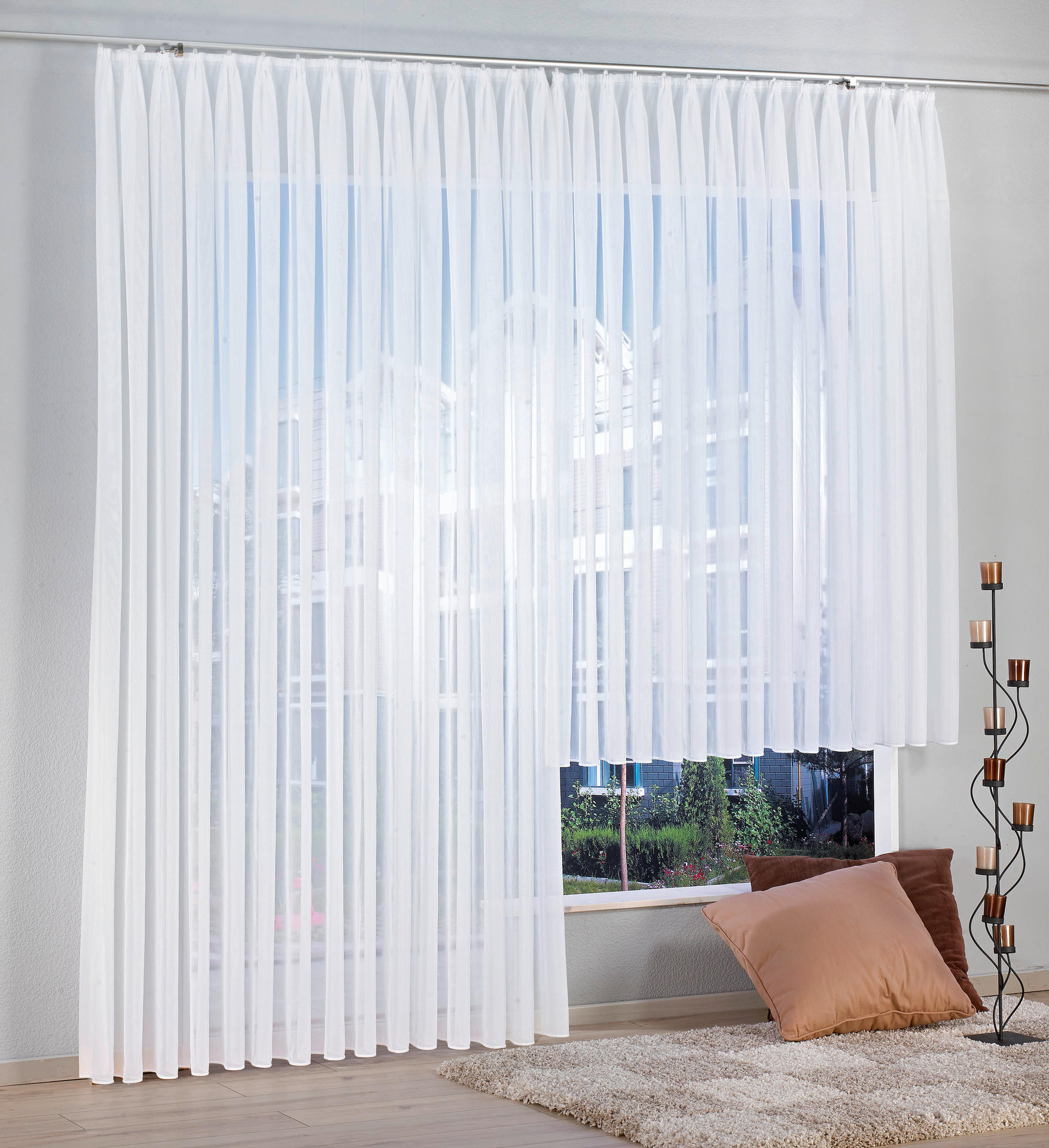 POCOline Fertigstore Yana weiß B/L: ca. 300x245 cm