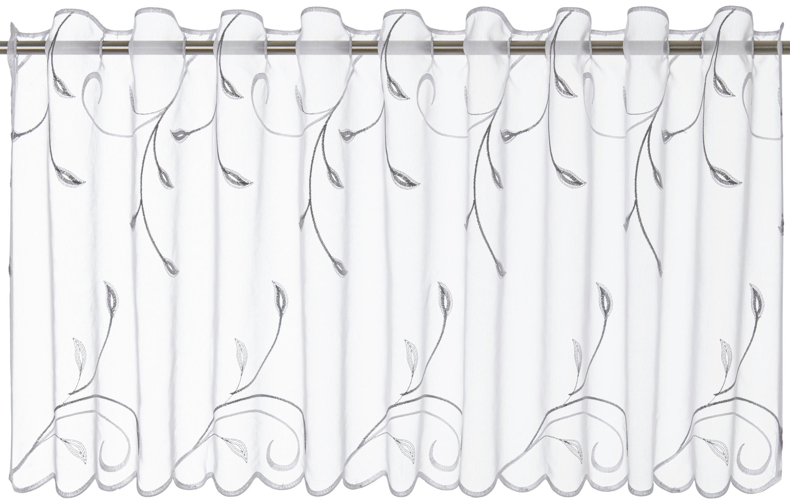 Thumbnail - POCOline Scheibengardine Ranke weiß B/L: ca. 150x55 cm