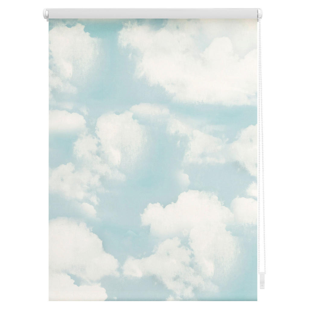 Thumbnail - LICHTBLICK Rollo Wolken blau B/L: ca. 80x150 cm