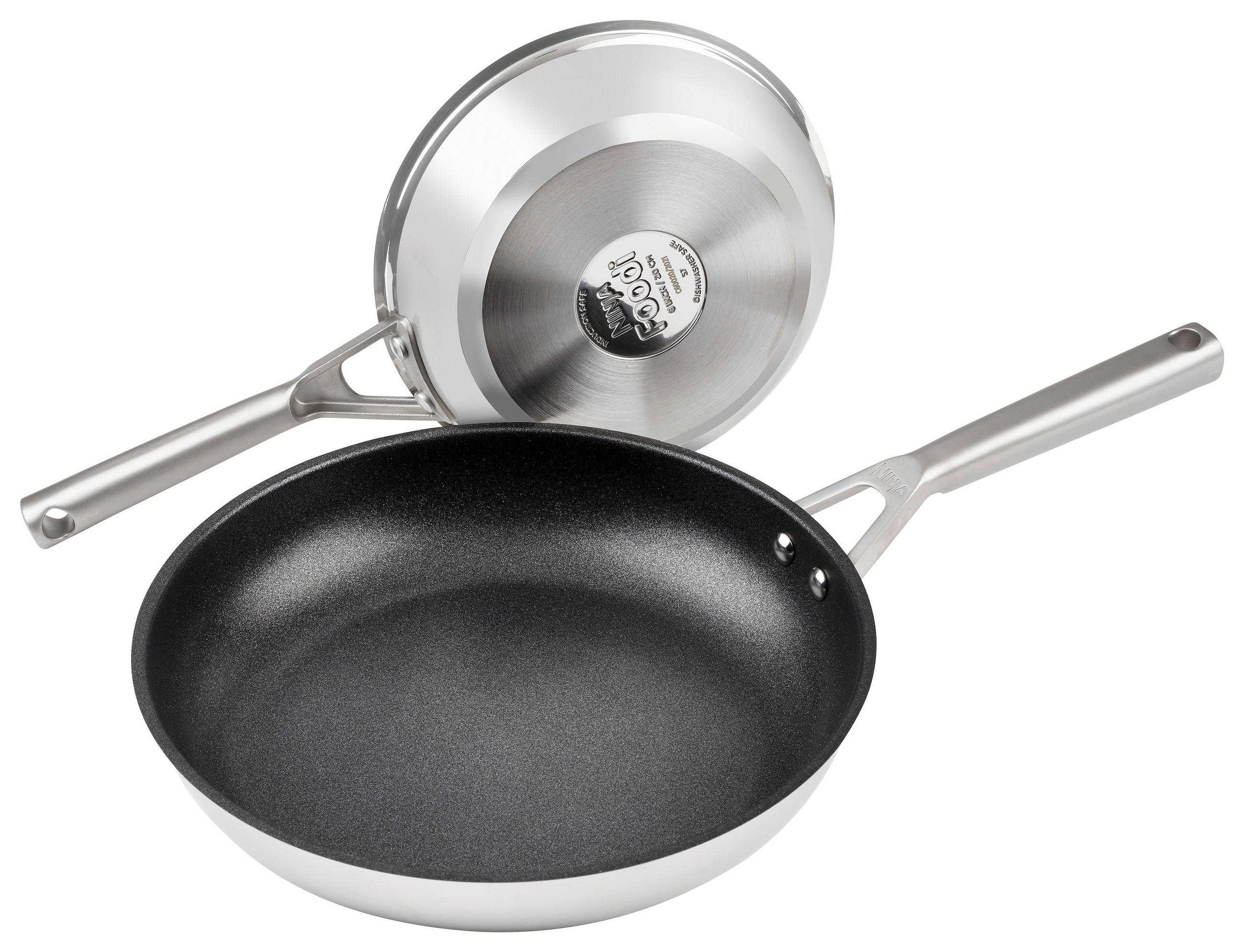 Ninja Bratpfannenset Foodi ZEROSTICK C62000EU silber Edelstahl 2 tlg.