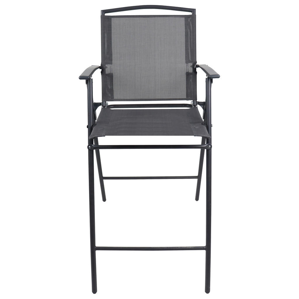 Thumbnail - VCM Gartensitzgruppe Garlos anthrazit Stahl B/H/L: ca. 70x108x70 cm