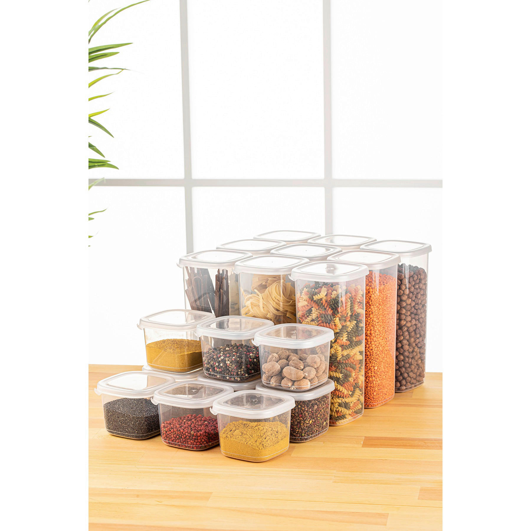 Thumbnail - HermiaConcept Vorratsdosenset 18tlg. weiß