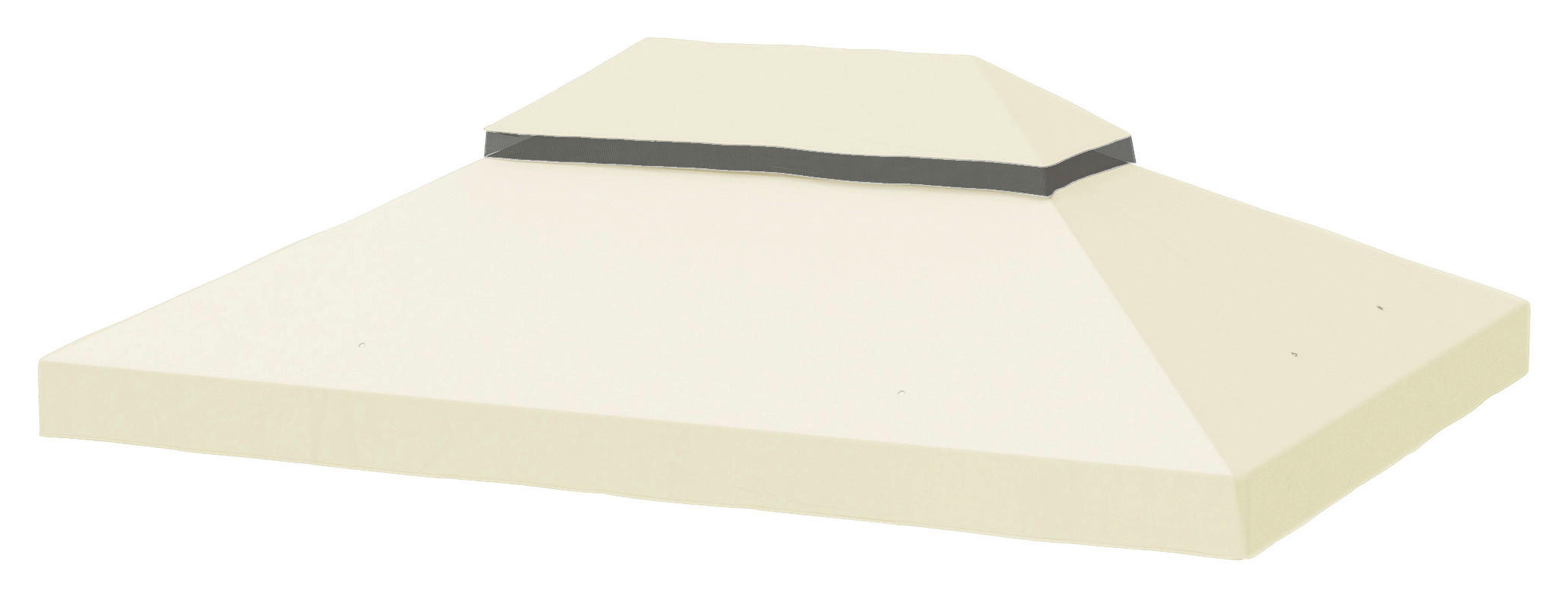 Outsunny Ersatzdach cremeweiß Stoff B/H/L: ca. 300x1x400 cm