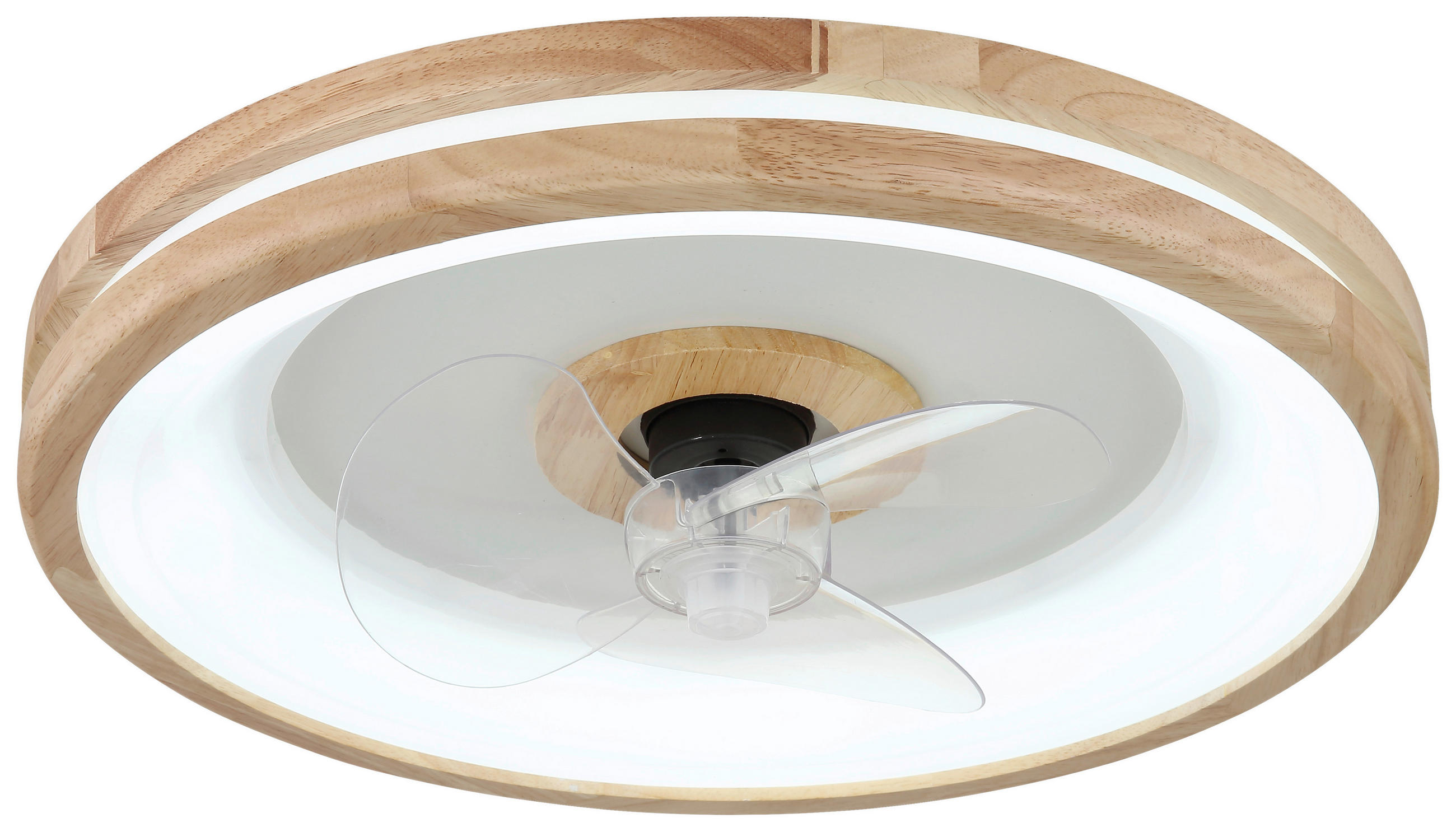 GLOBO Deckenventilator Opal weiß dunkelbraun H/D: ca. 12,5x50 cm max. 30 W