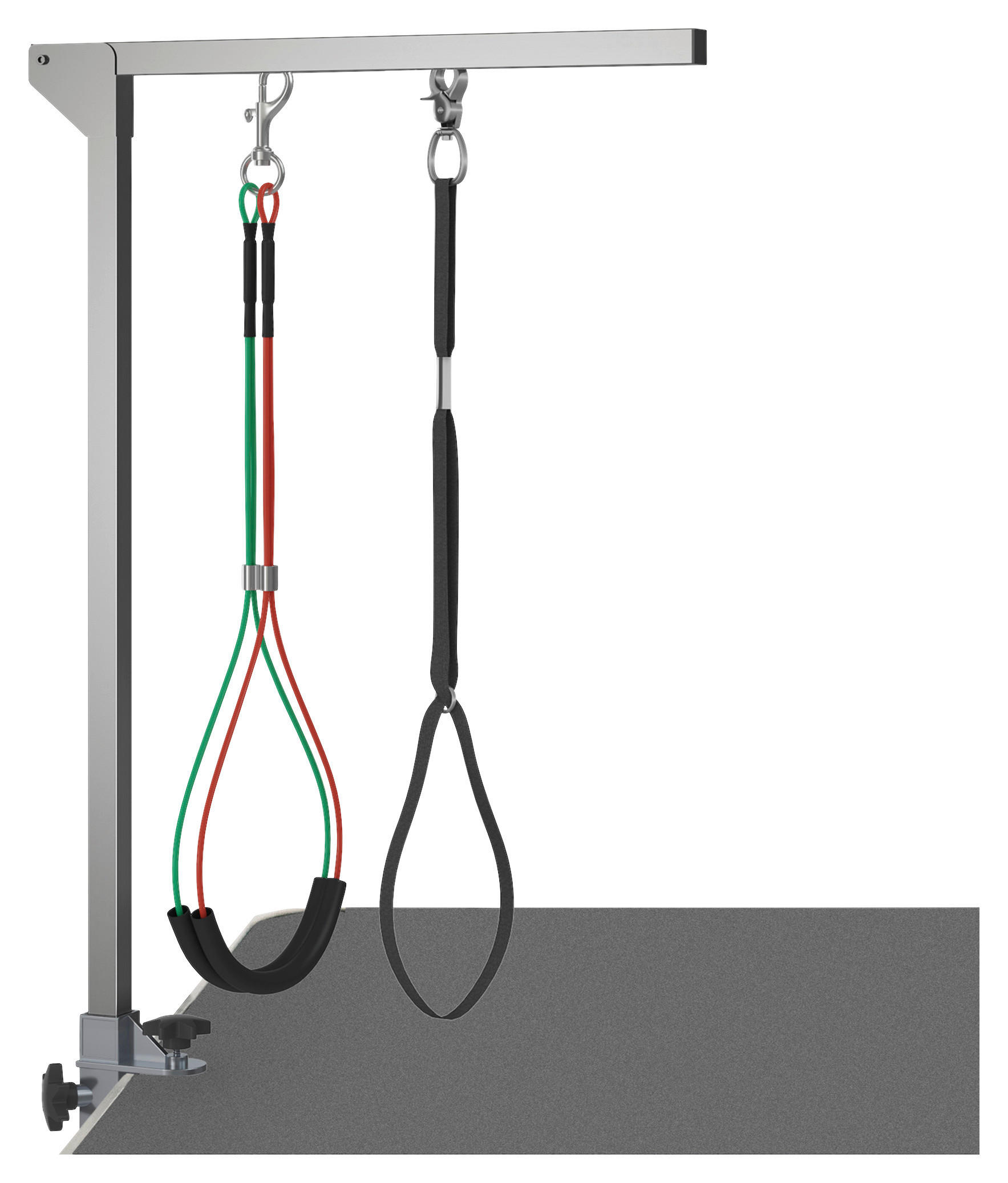 PawHut Haustier Fellpflege m. Klemme silber Aluminium B/H/L: ca. 8x36x74 cm