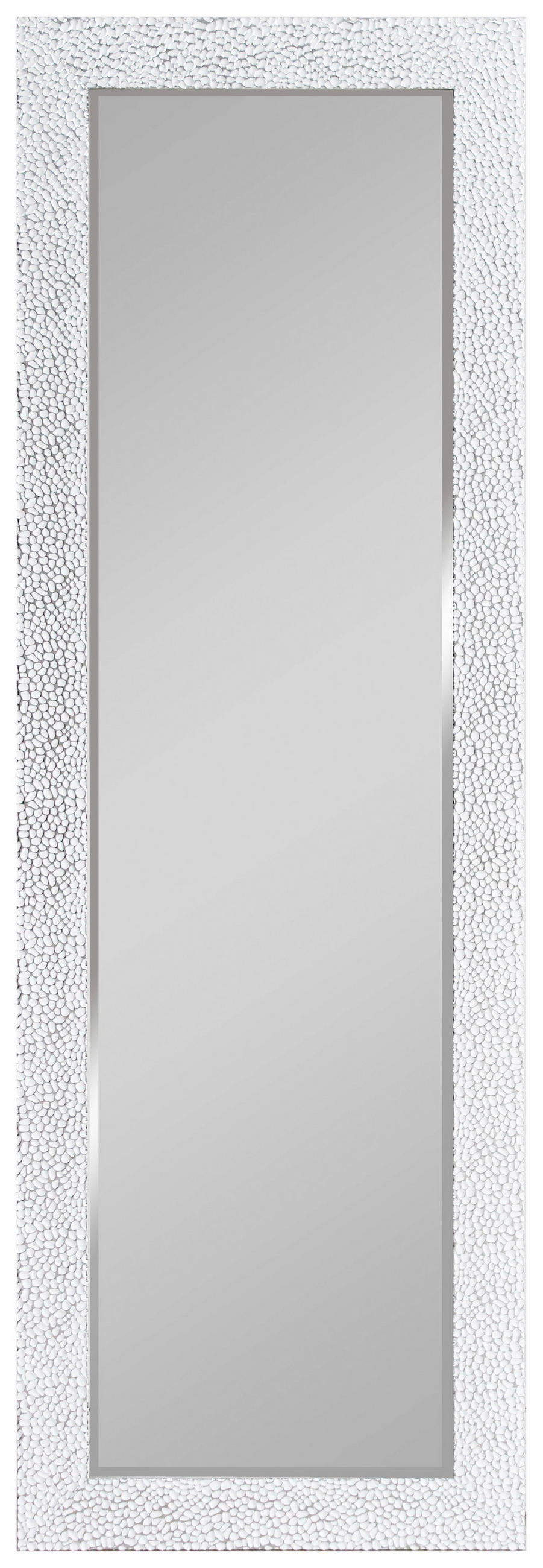 Mirrors&More Rahmenspiegel VICKY weiß Chrom Optik B/H/T: ca. 50x150x2 cm