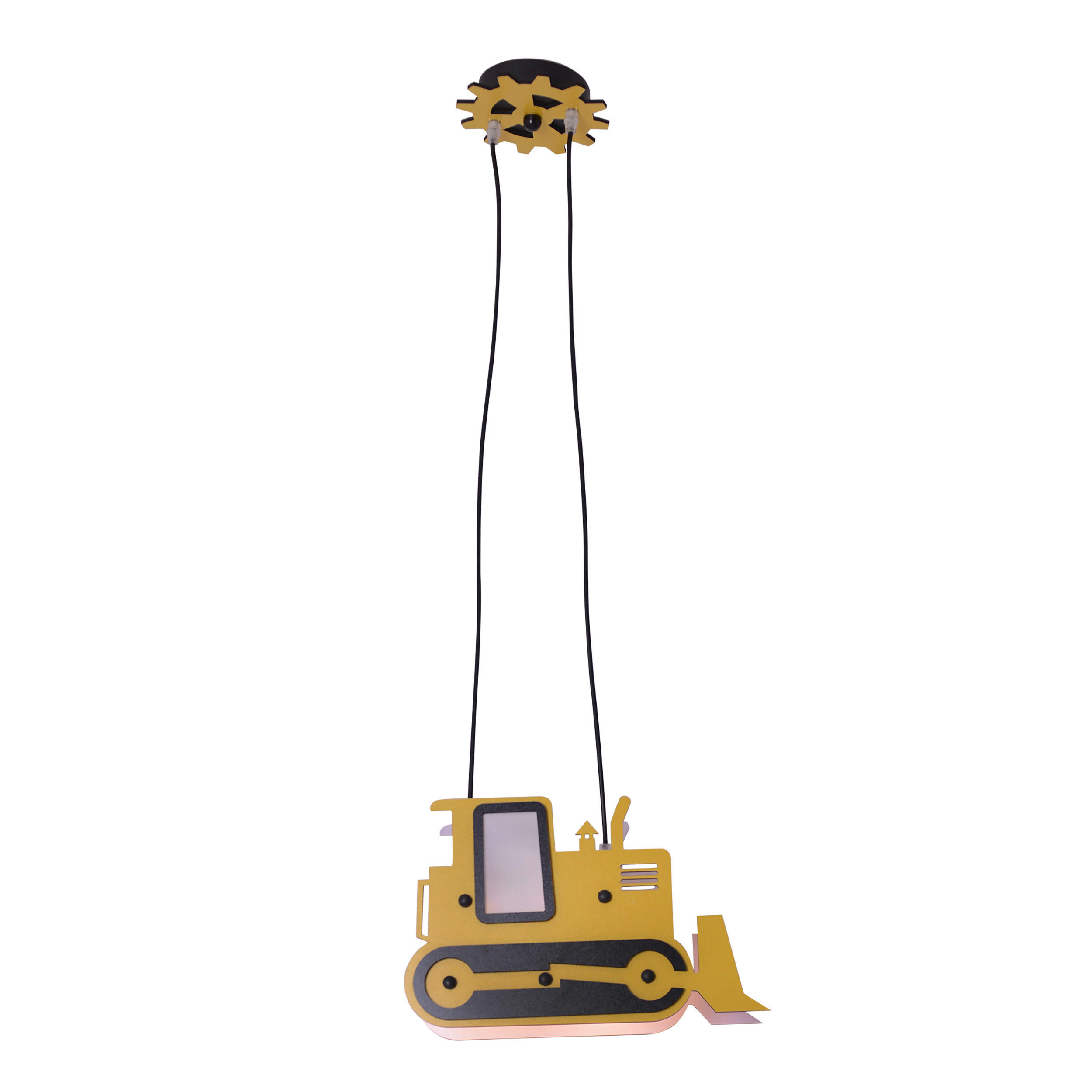 Thumbnail - Näve Leuchten Pendelleuchte gelb Holz B/H/T: ca. 34x80x12 cm E27 2 Brennstellen