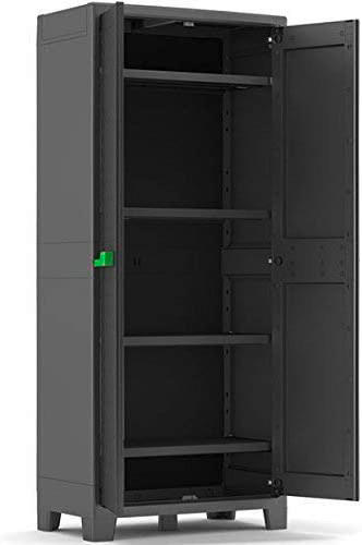 Thumbnail - Keter Kunststoffschrank Moby grau Kunststoff B/H/T: ca. 80x182x44 cm