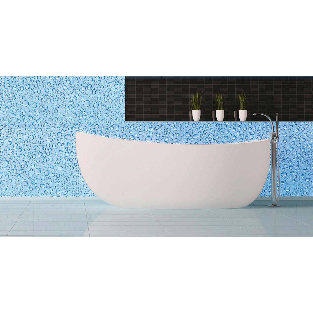 Thumbnail - d-c-fix Dekofolie Wassertropfen hellblau B/L: ca. 45x200 cm