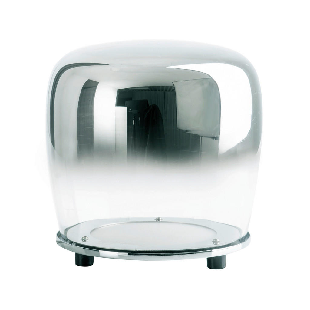 Thumbnail - Näve Leuchten LED-Tischleuchte Chrom Metall Glas B/H/T/D: ca. 18x18x18x18 cm