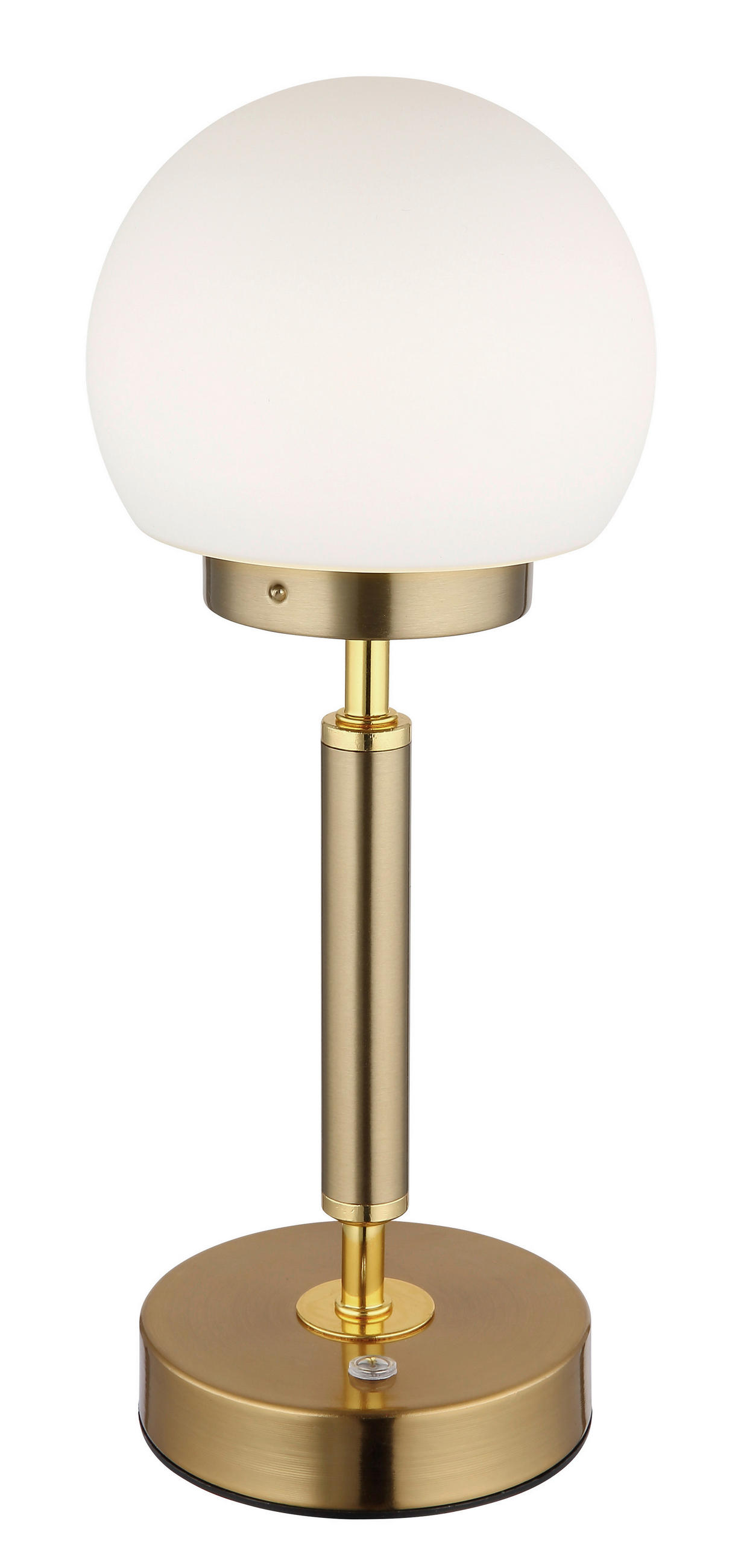 Thumbnail - GLOBO LED-Tischleuchte Opal messing Glas Metall H/D: ca. 28,5x11,5 cm 1 Brennstellen