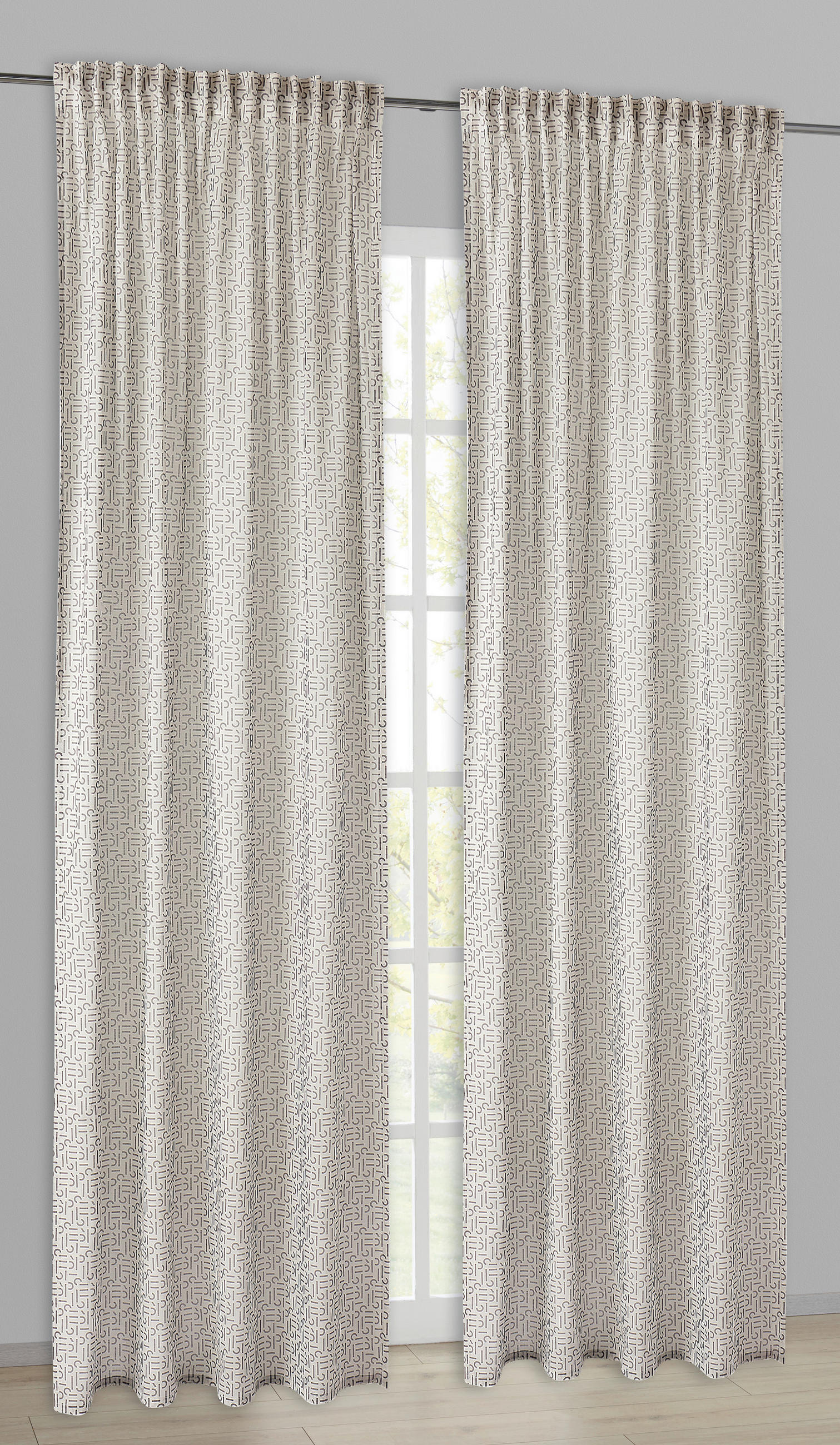 Esprit Kombivorhang E-Scatter grau B/L: ca. 130x250 cm