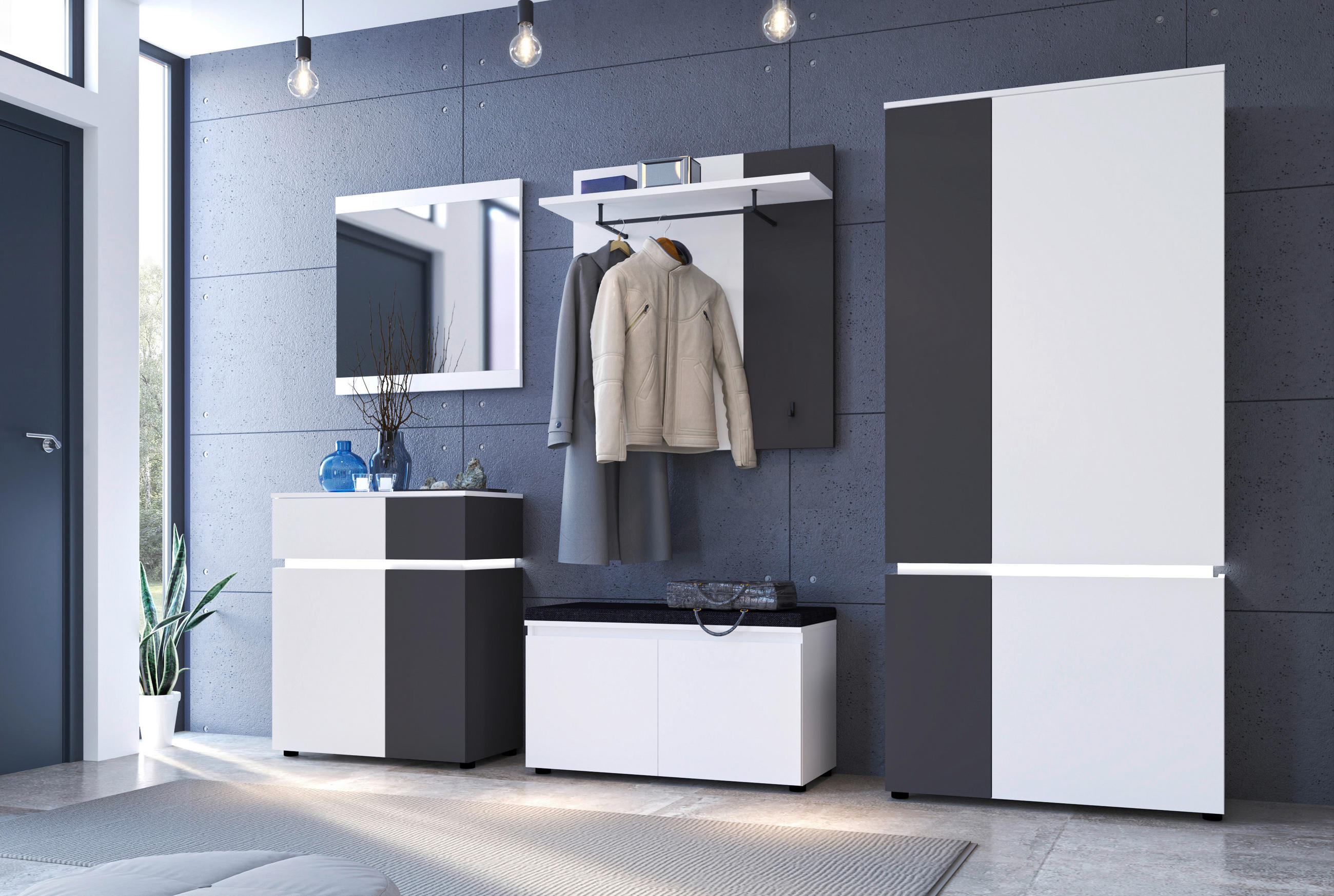 Thumbnail - Wandspiegel Luce Alpinweiß B/H/T: ca. 75x72x2 cm