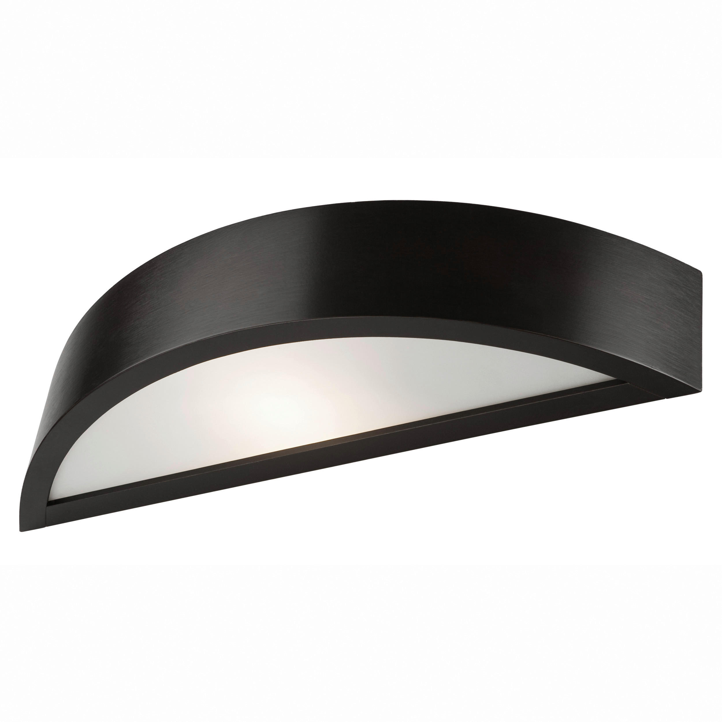 Thumbnail - Lamkur Wandleuchte dunkelbraun Glas Holz B/H/L: ca. 12x12x44 cm E27 1 Brennstellen