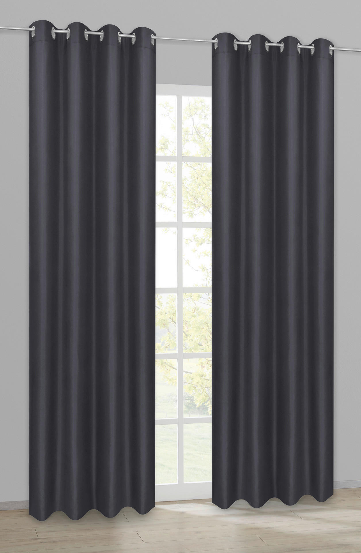 ACUS design collection Ösenvorhang Barnaby schwarz B/L: ca. 140x235 cm