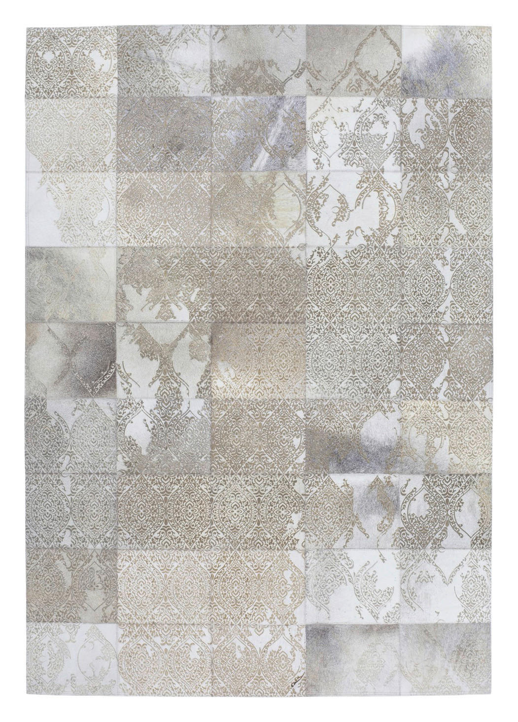 Kayoom Kurzflorteppich Cobra 343 silber B/L: ca. 125x180 cm